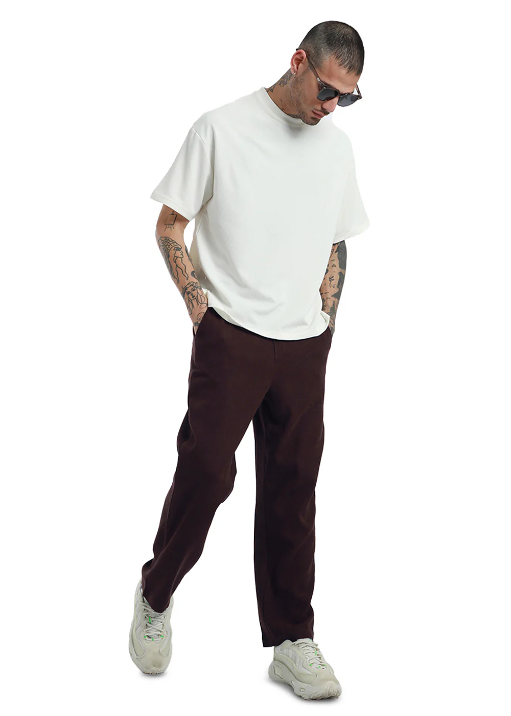 Chocolate Brown Thin-Corduroy Trousers - Image 6