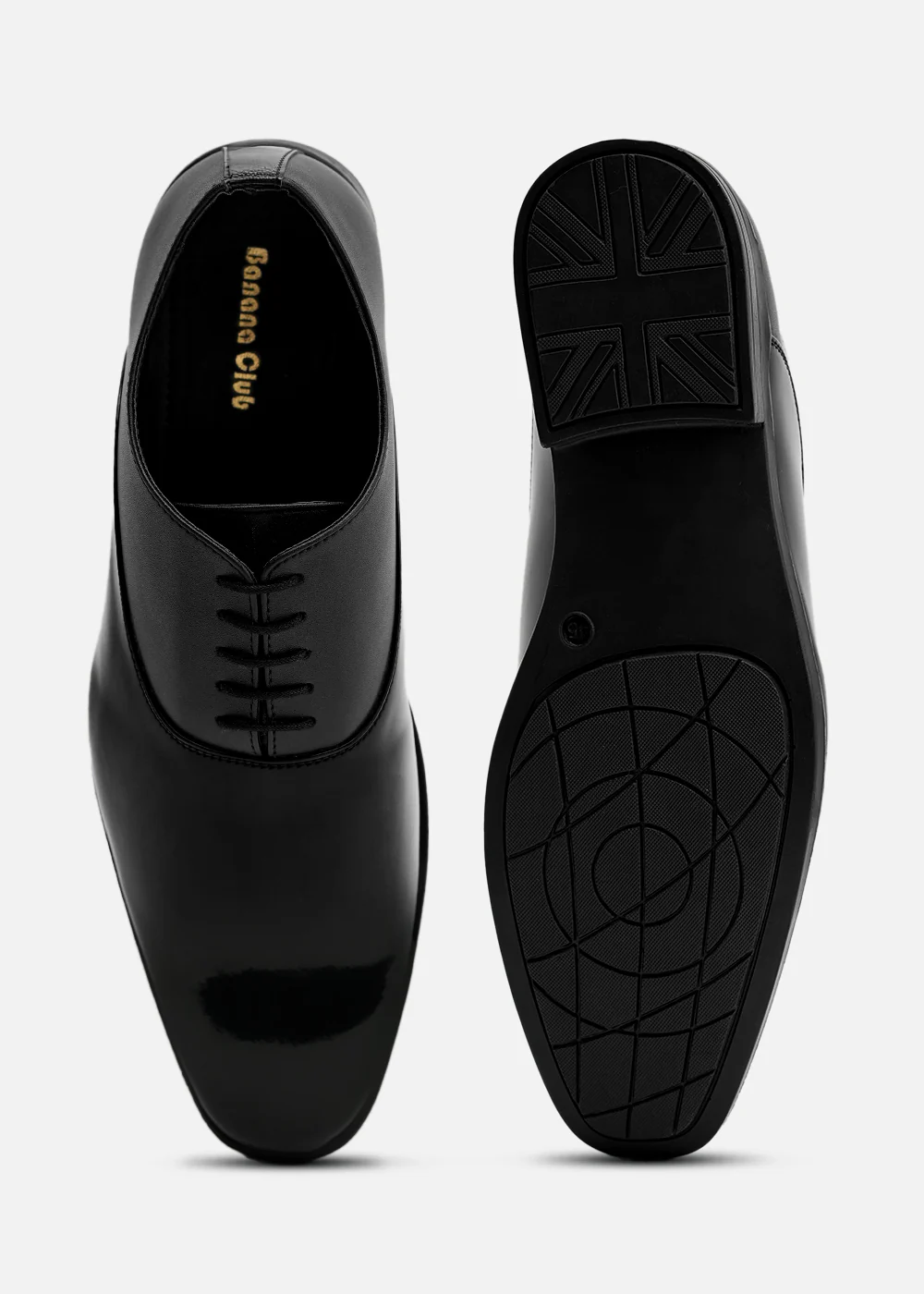 Classic Black Gloss Oxford Shoes - Image 5