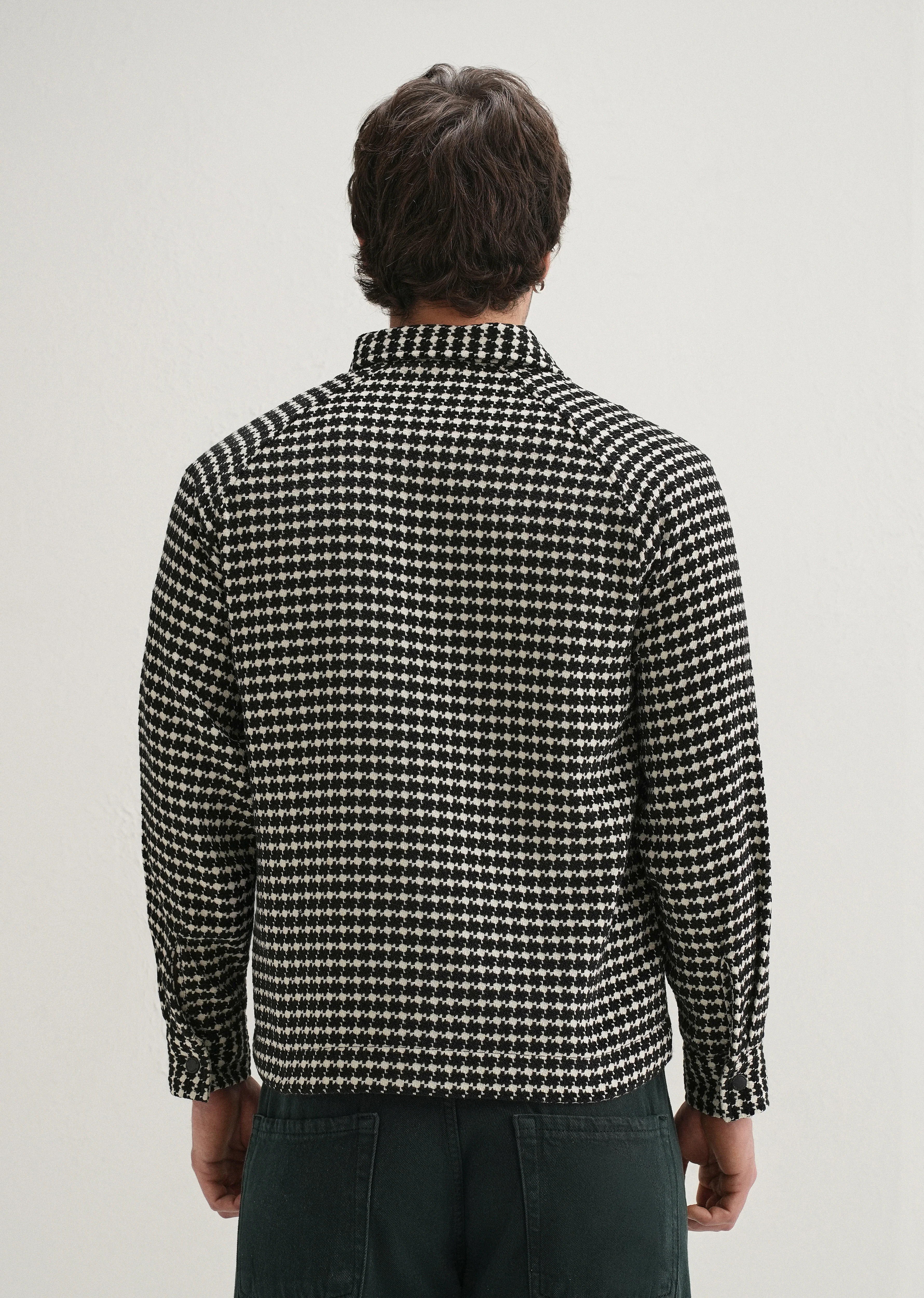 Classic Black Houndstooth Shacket - Image 4