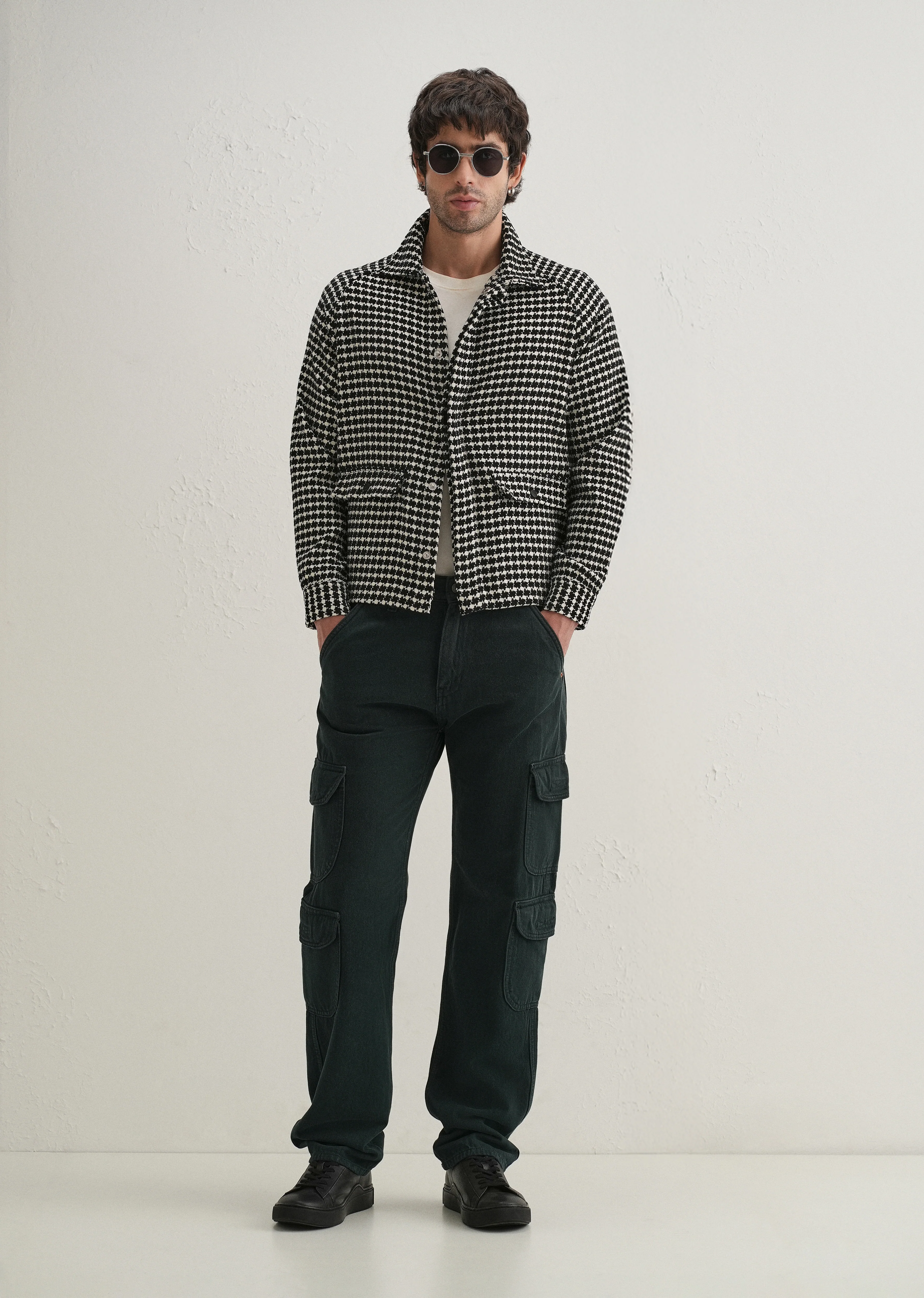 Classic Black Houndstooth Shacket - Image 8