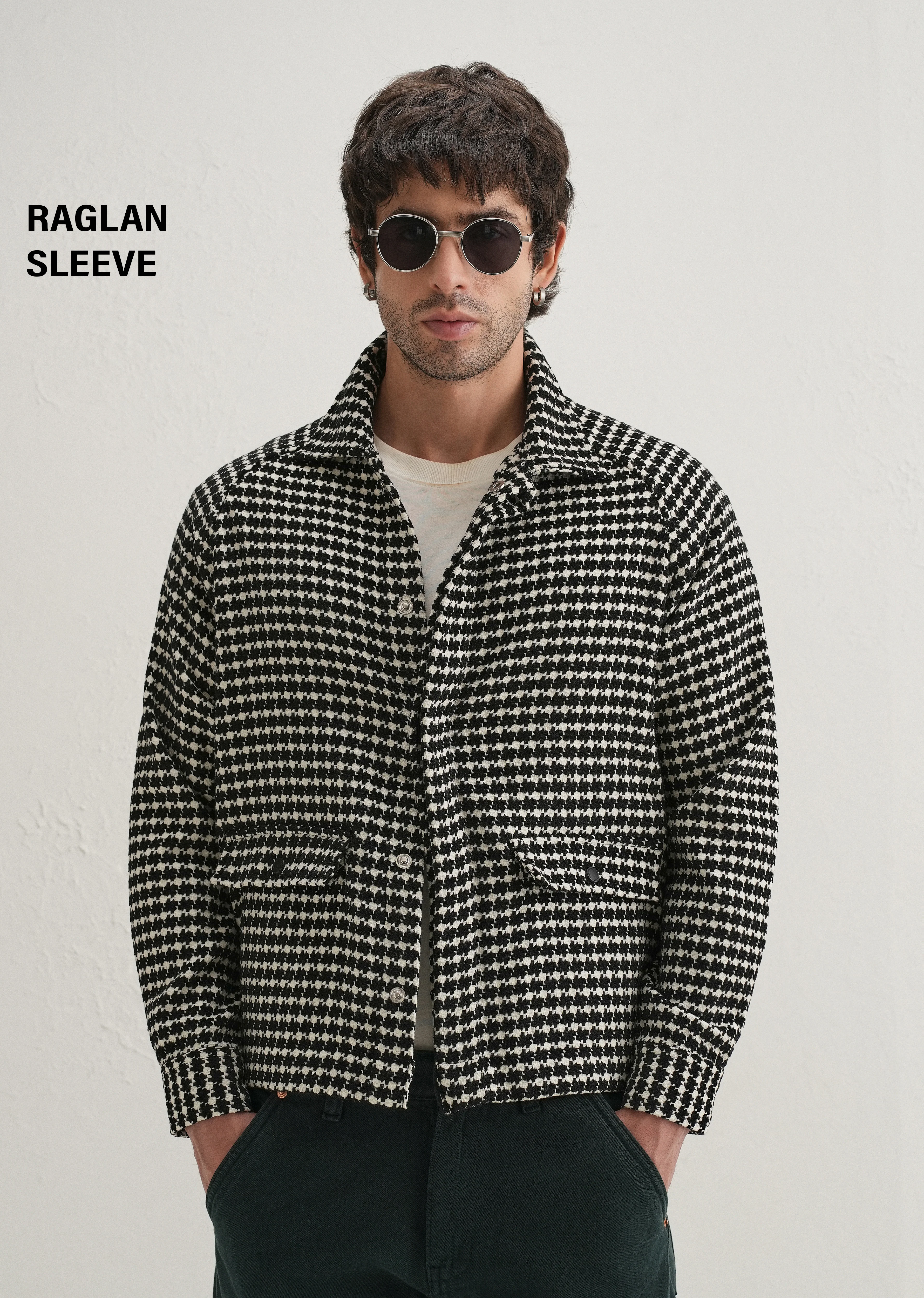 Classic Black Houndstooth Shacket - Image 9