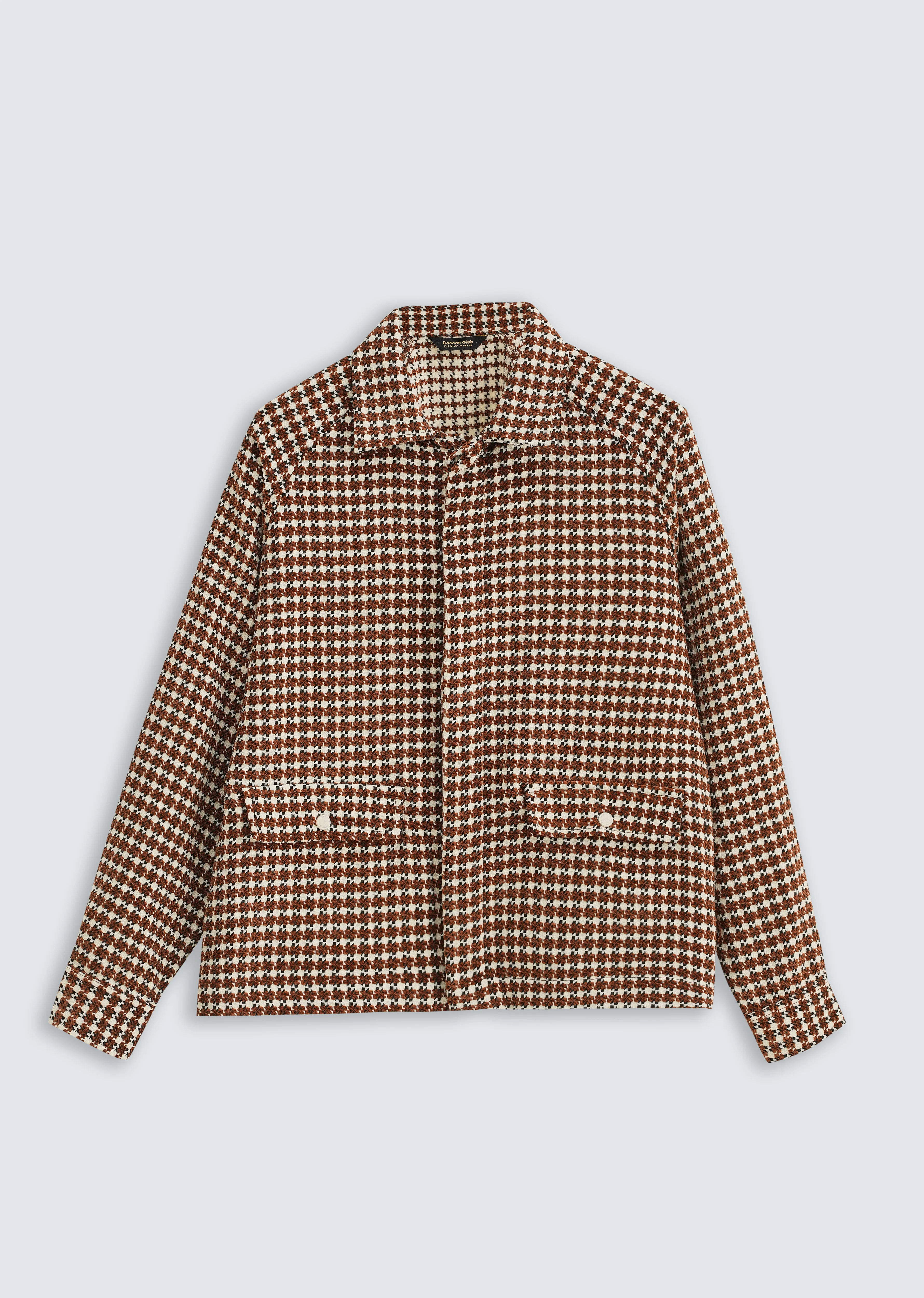 Classic Brown Houndstooth Shacket - Image 2