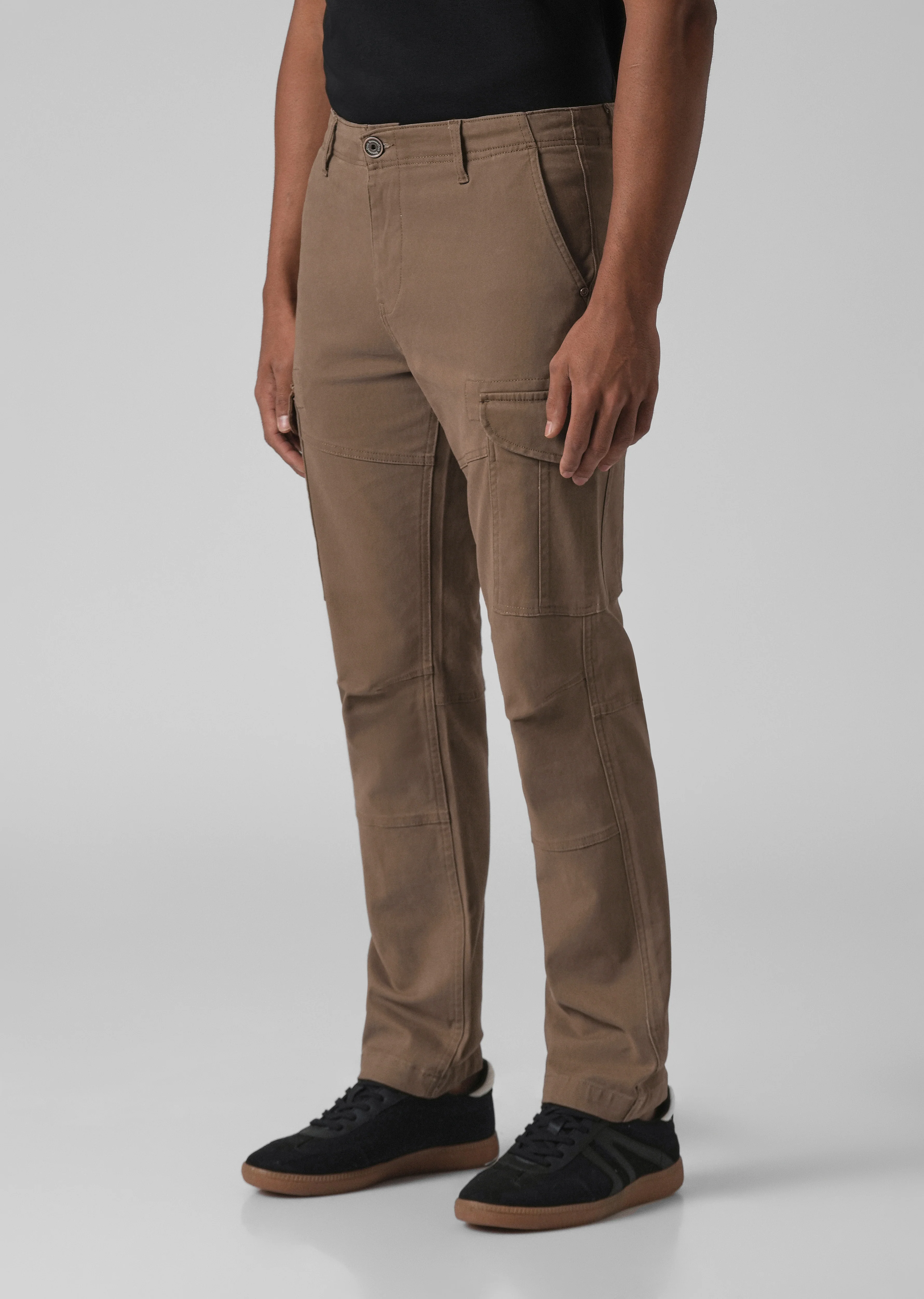 Classic Brown Regular Fit Cargo Pant - Image 4