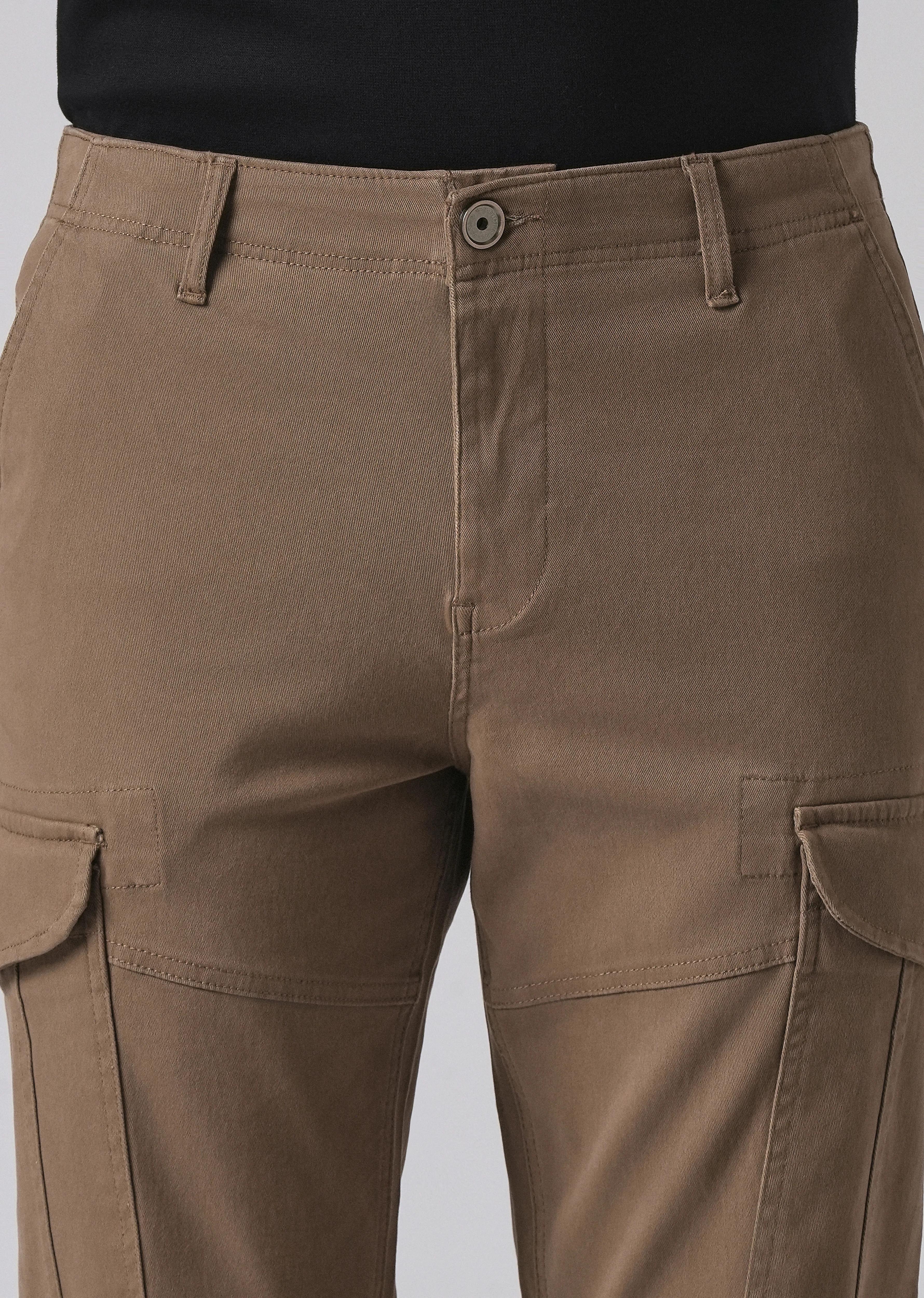 Classic Brown Regular Fit Cargo Pant - Image 5
