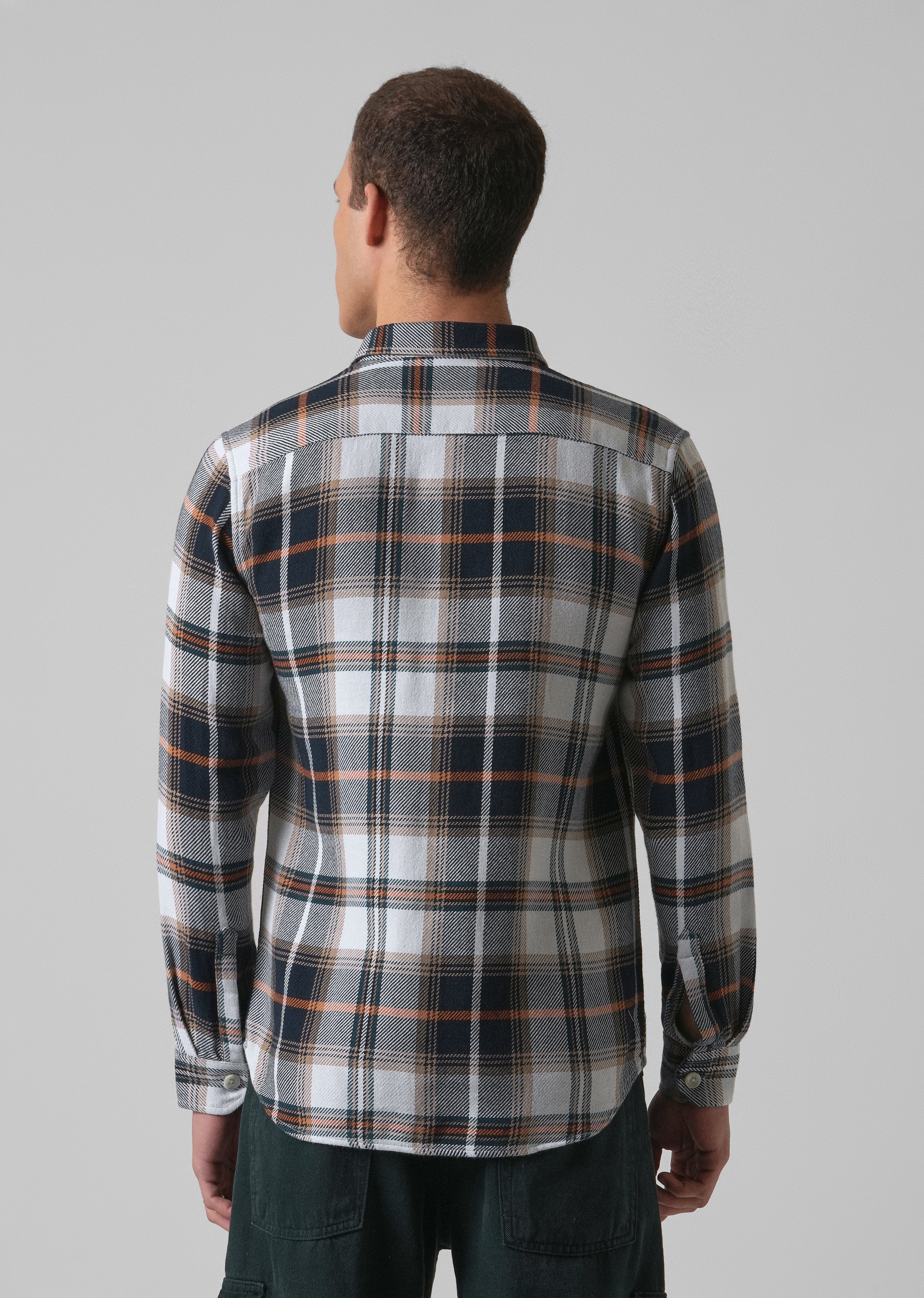 Classic Brushed Cotton Check Shirt - Image 2