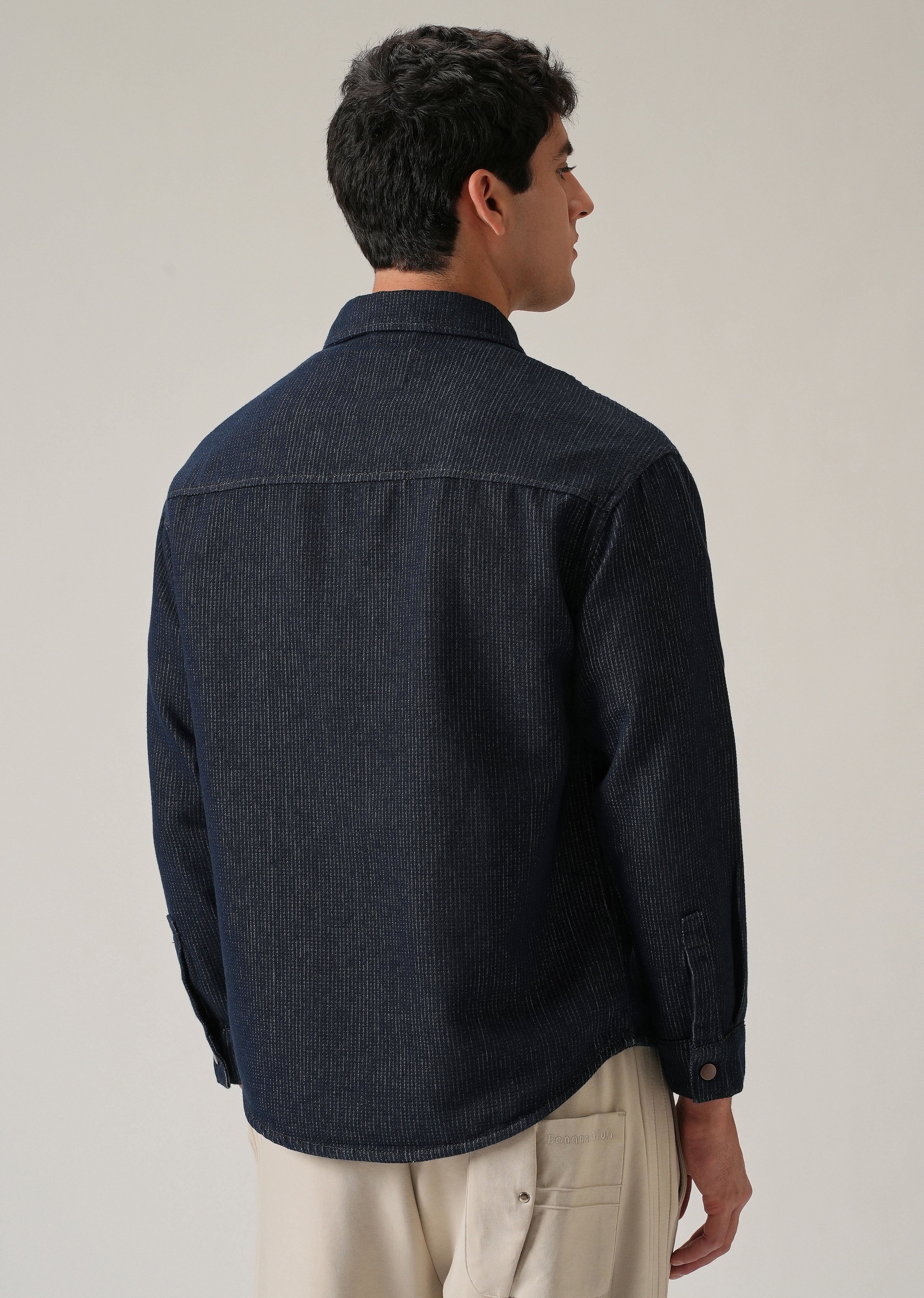 Classic Denim Jacquard Jacket - Image 2