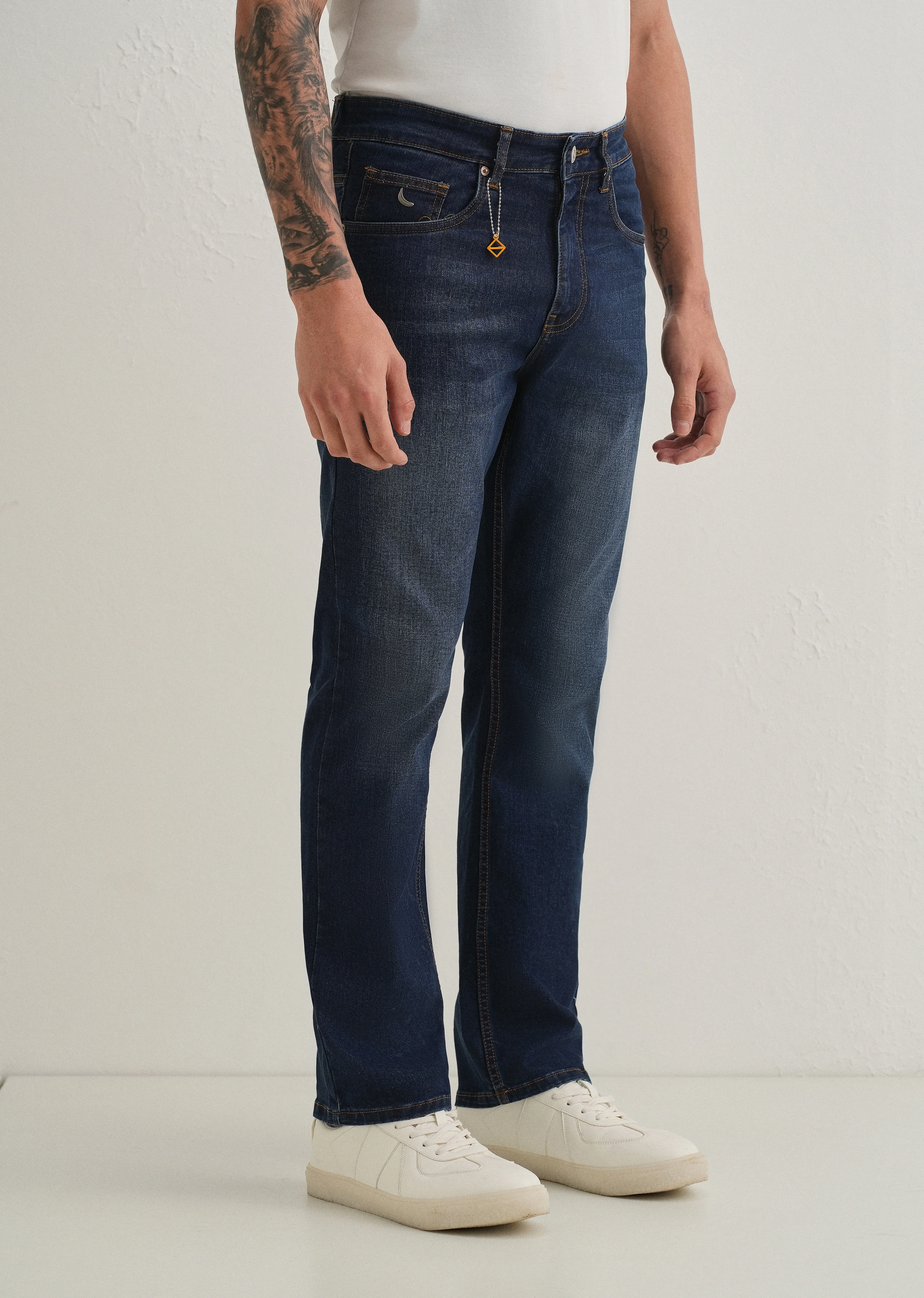 Classic Indigo Straight Jeans - Image 4