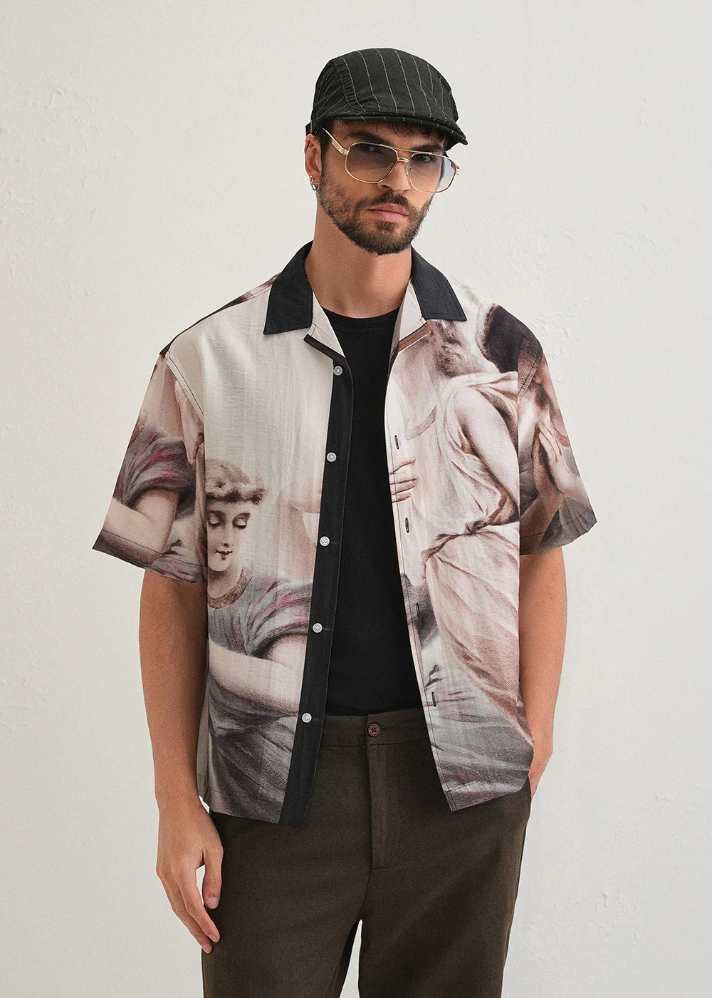 Classic Portrait Placement Print Shirt - Image 2