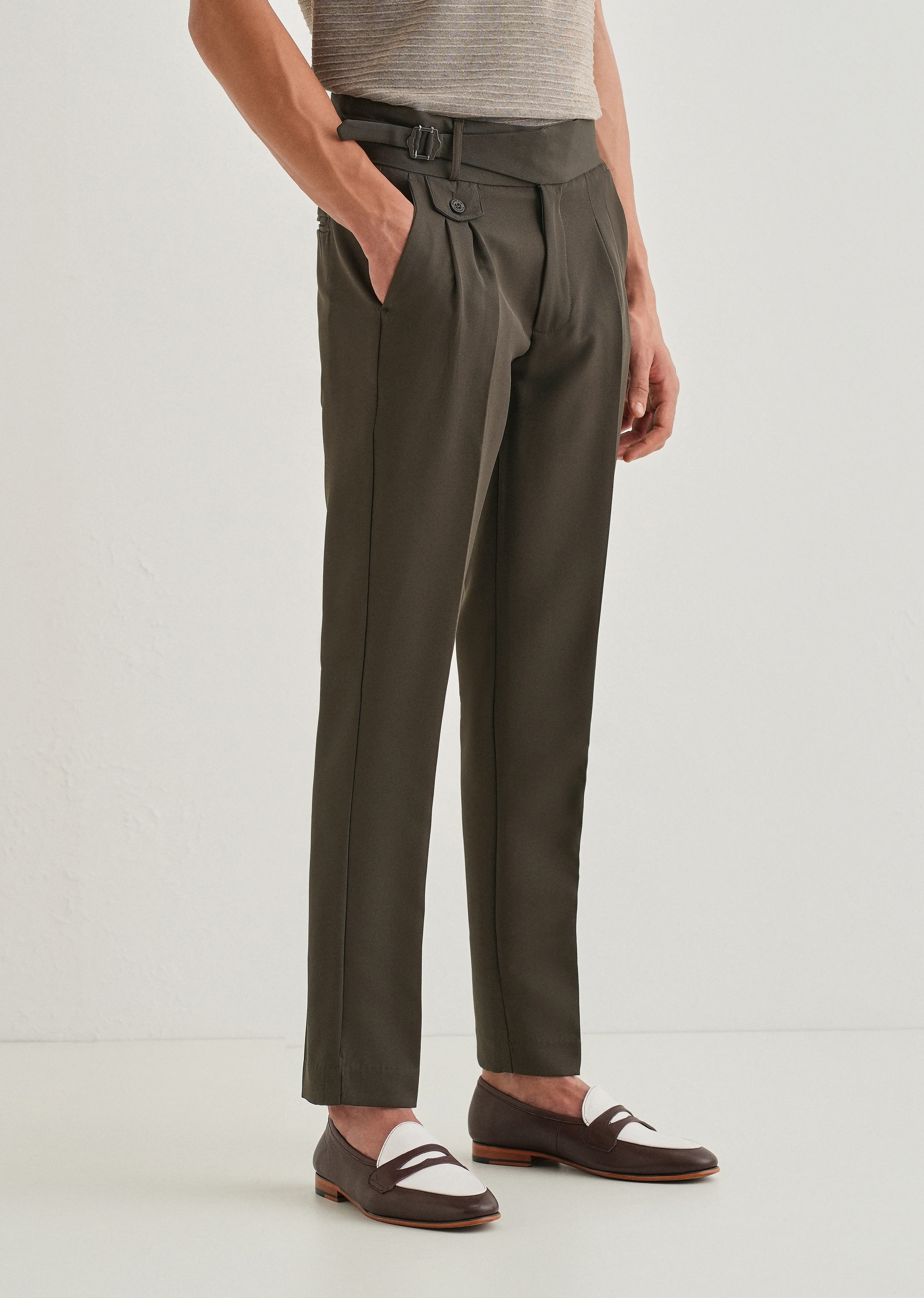 Cloudy Brown Gurkha Pant - Image 7
