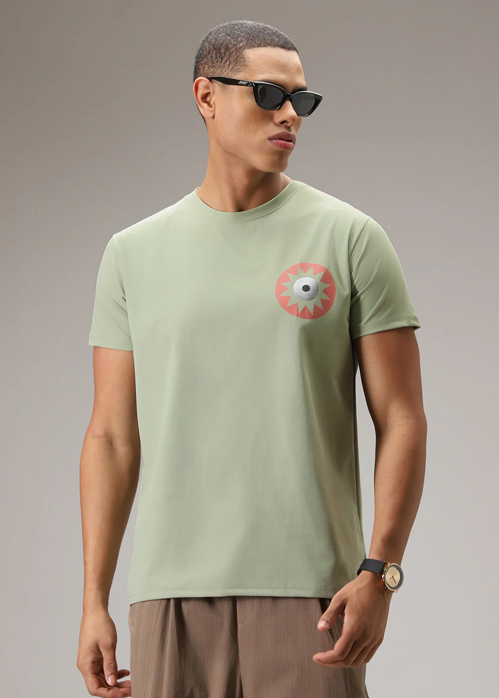 Clover Green Printed T-Shirt - Image 5