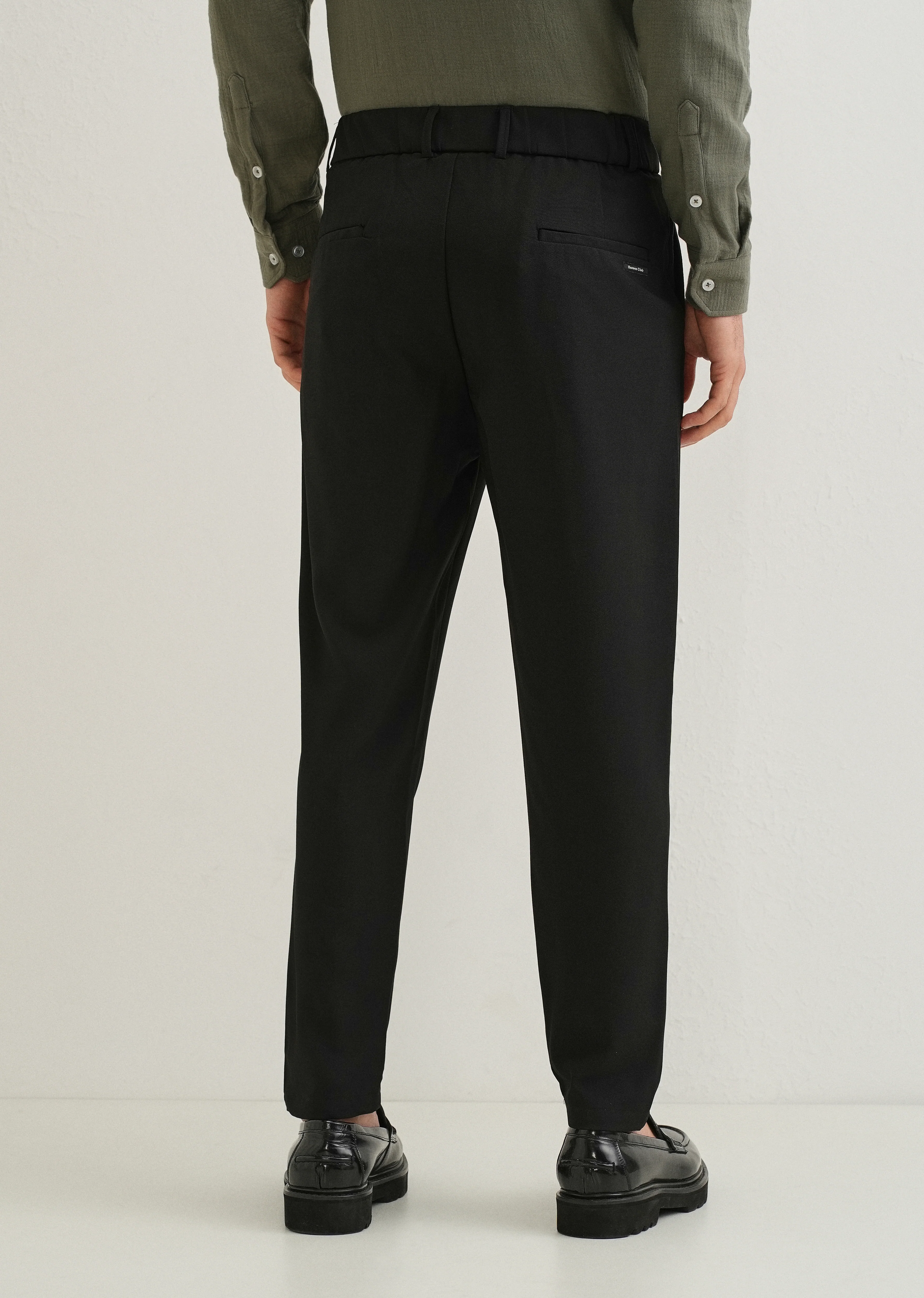Coal Black Korean Pant - Image 2