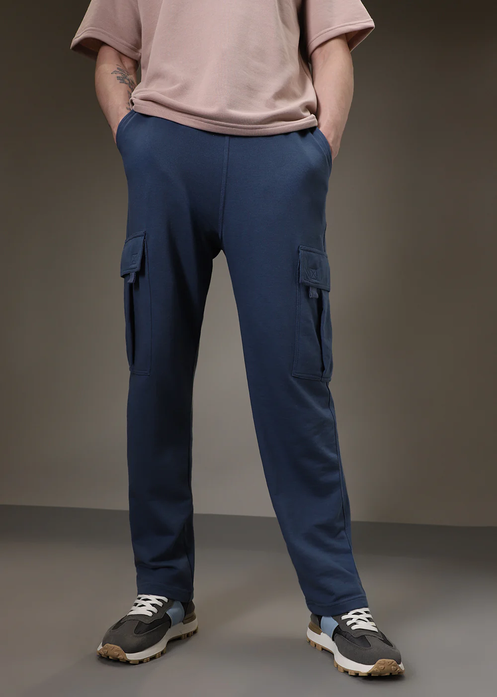 Cobalt Blue Cargo Joggers - Image 5