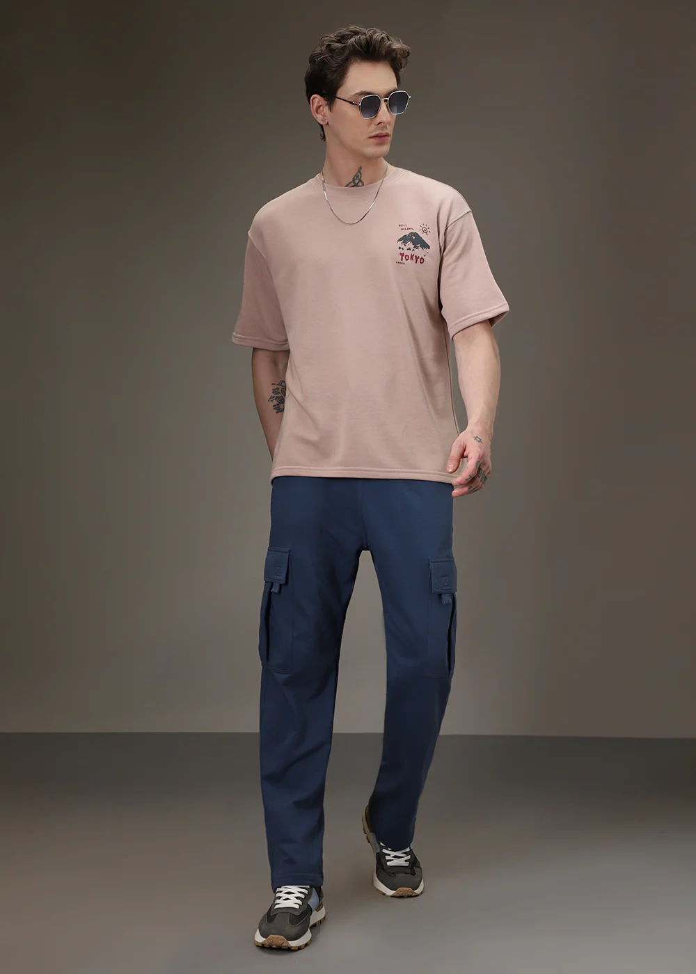 Cobalt Blue Cargo Joggers - Image 6