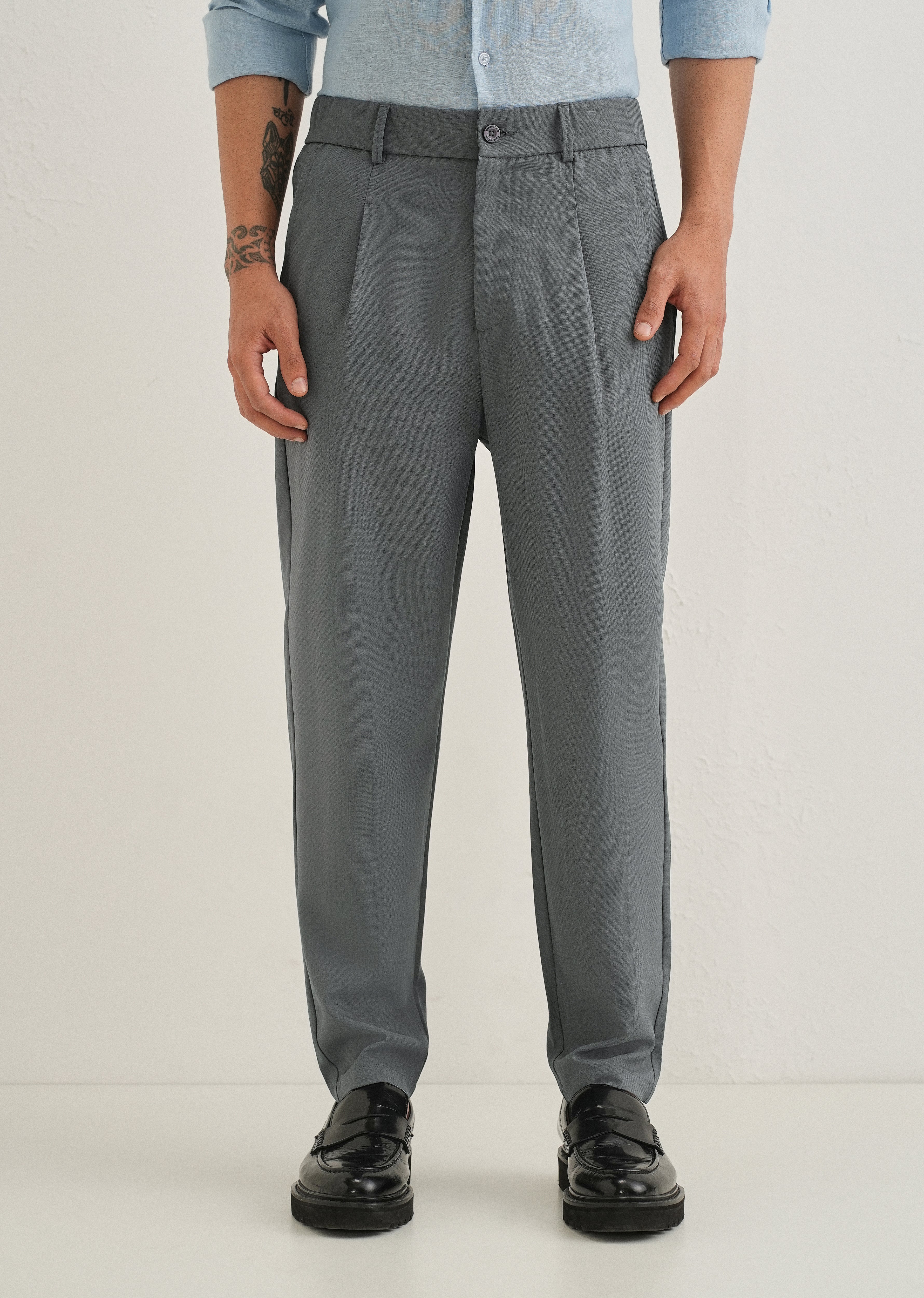 Cool Grey Korean Pant - Image 3