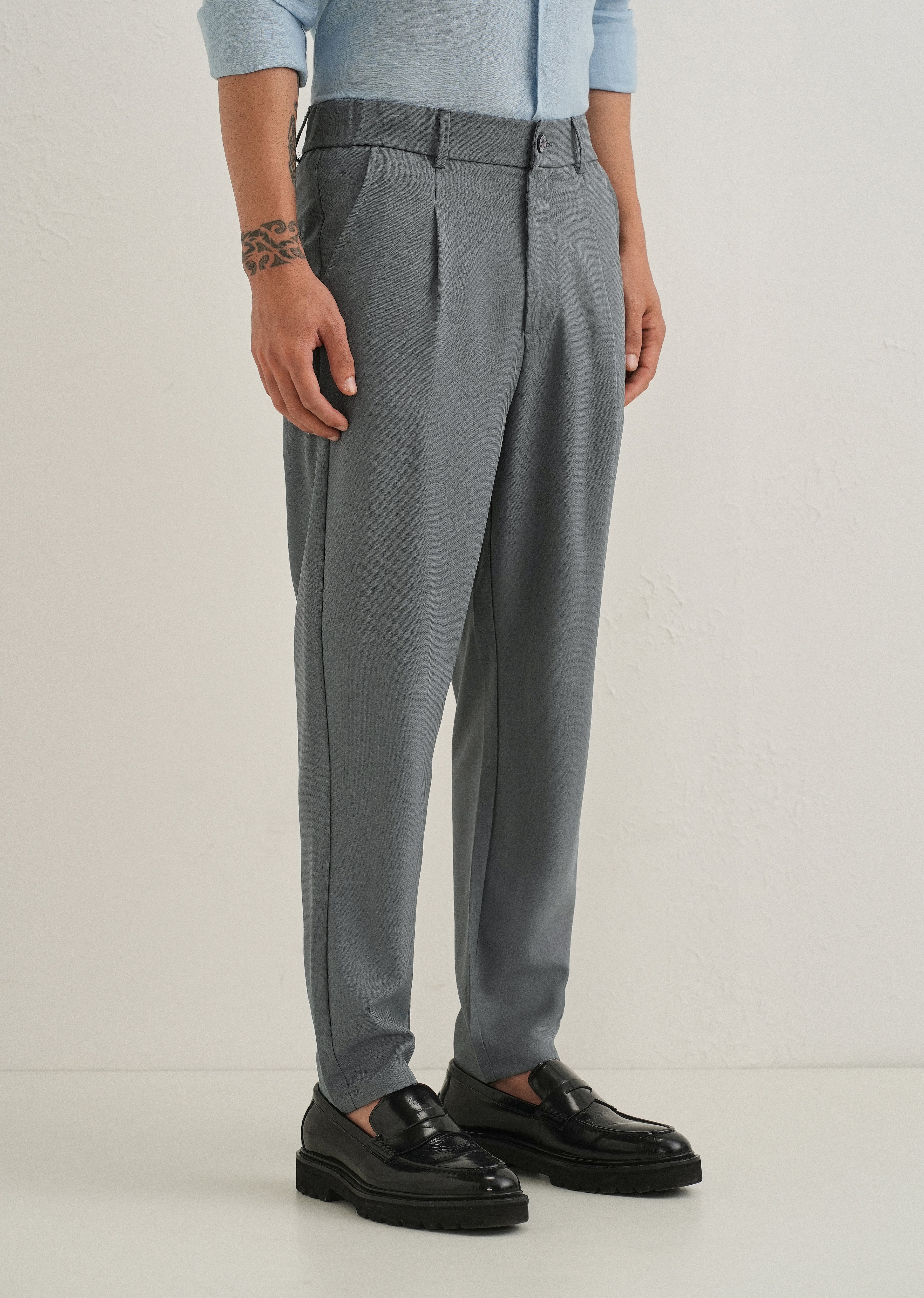 Cool Grey Korean Pant - Image 4
