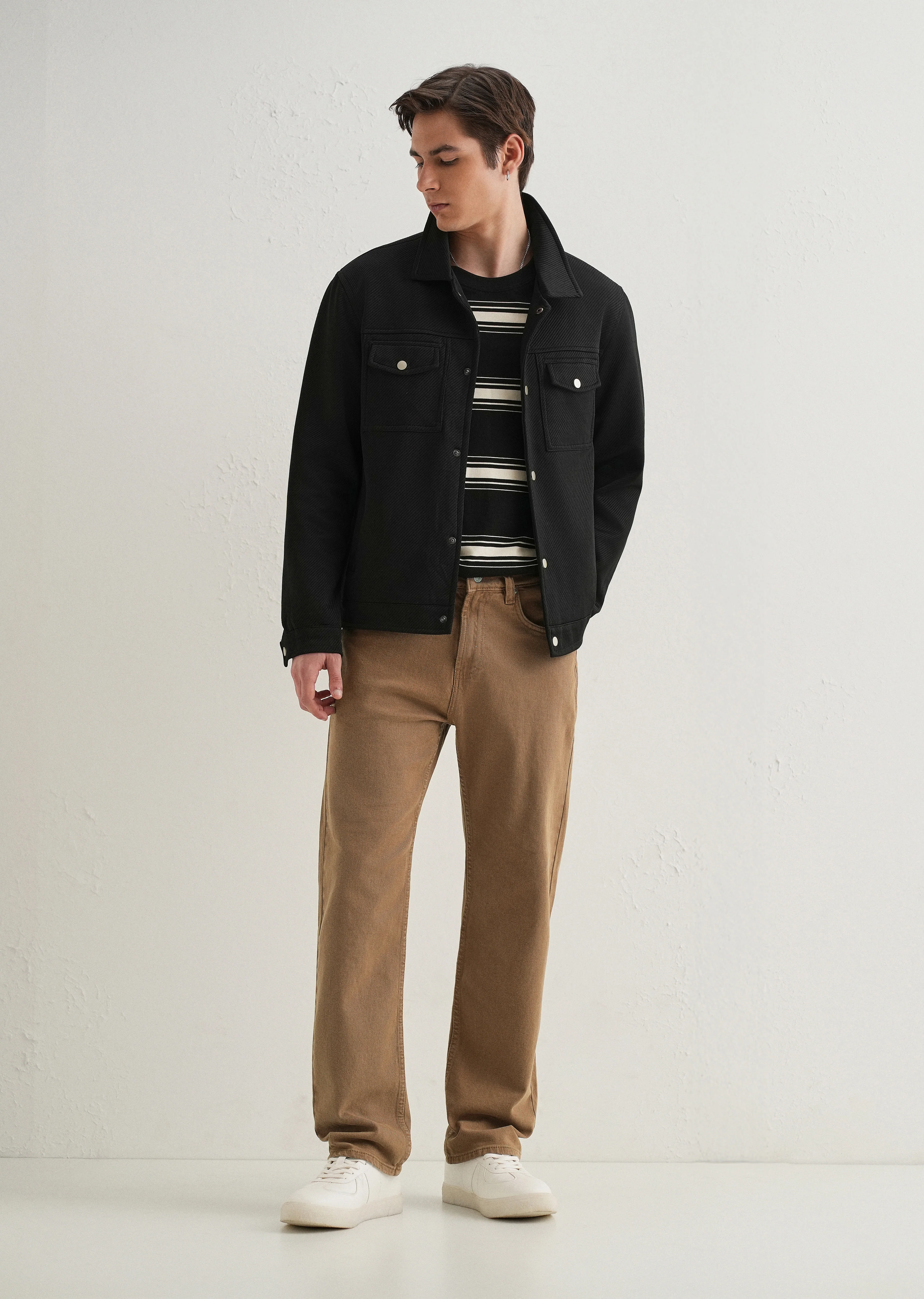 Copper Brown Straight Fit Denim - Image 6