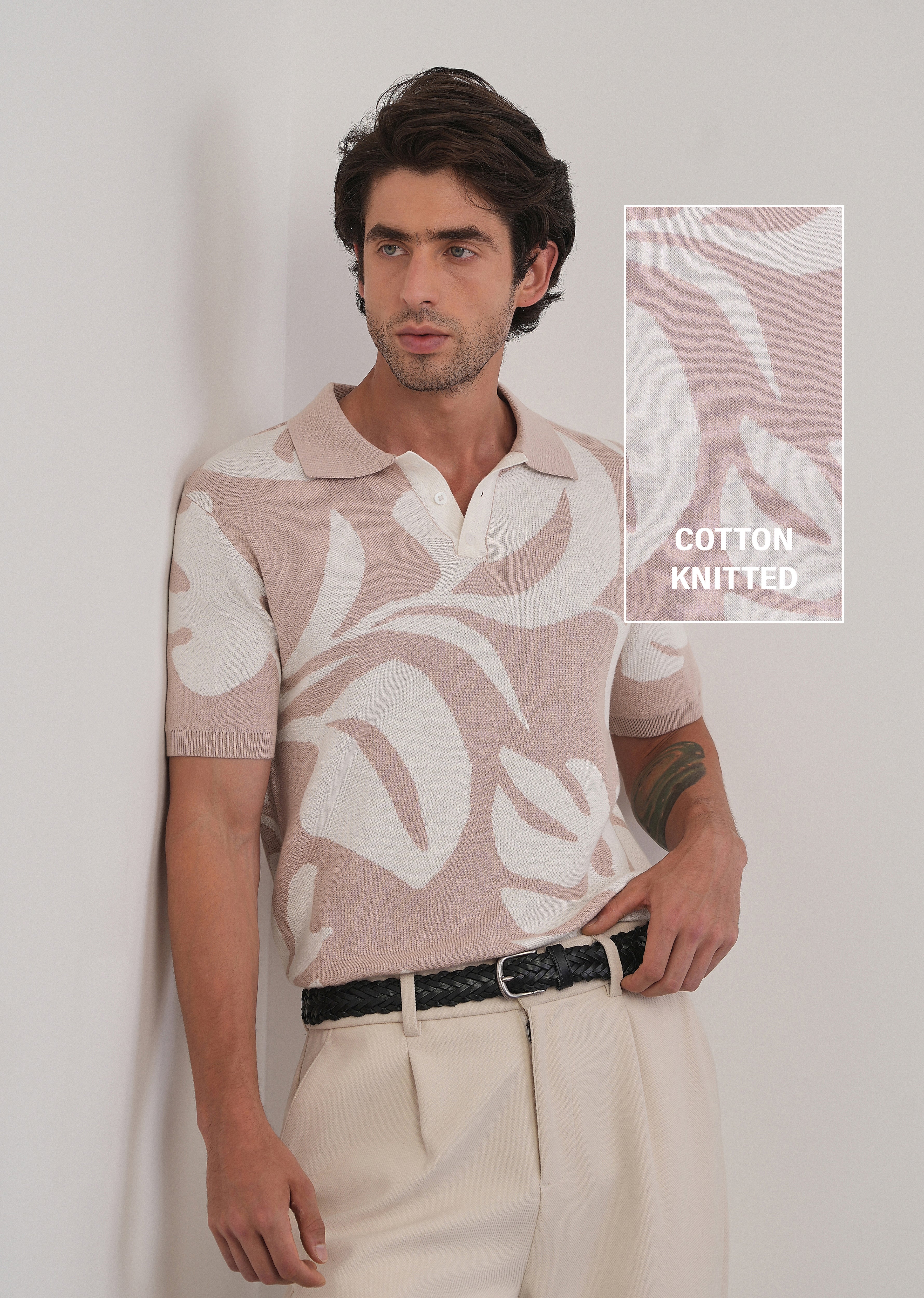 Cotton Tropical Knitted Polo - Image 7