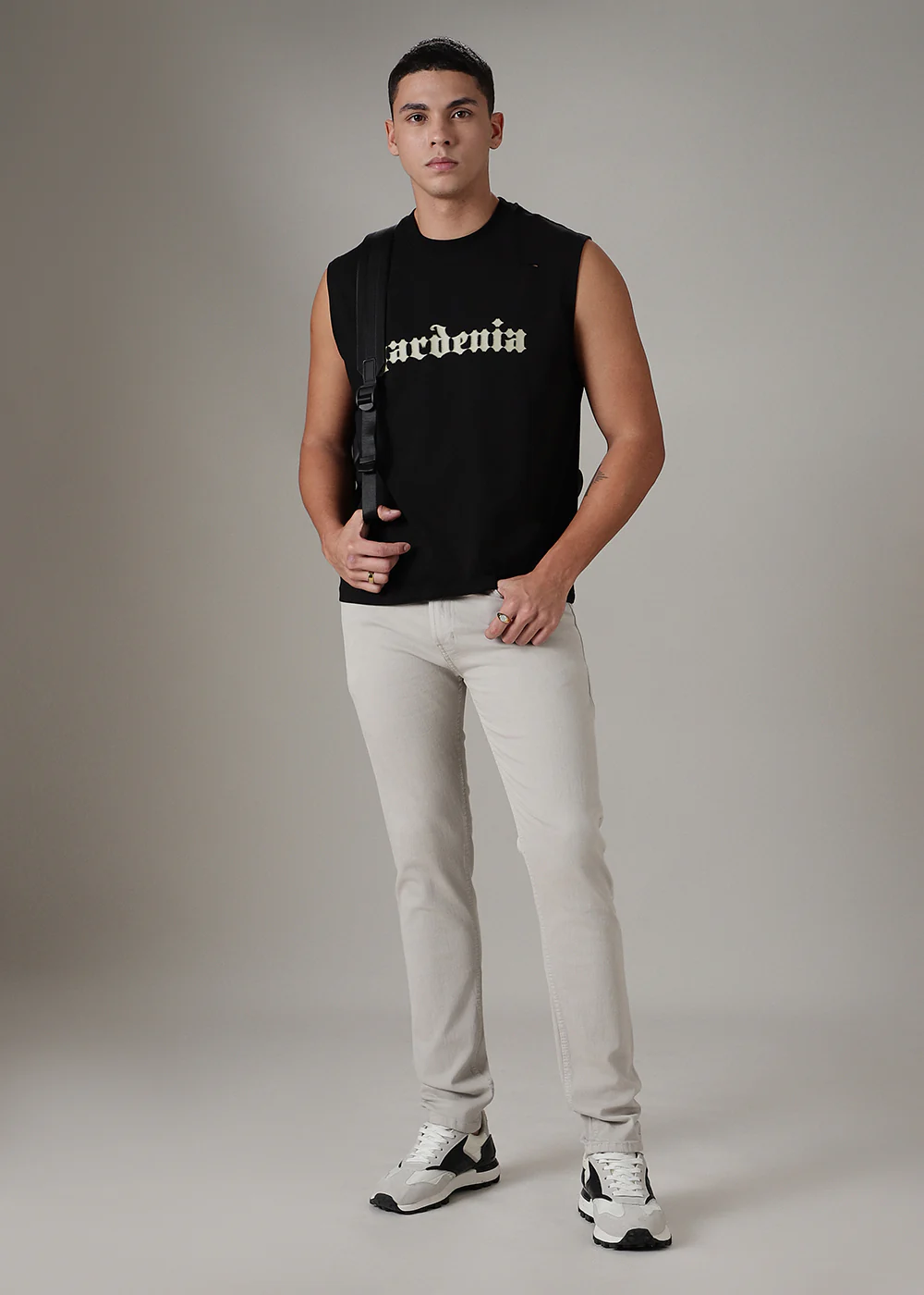 Cream Brown Slim Fit Denim - Image 6