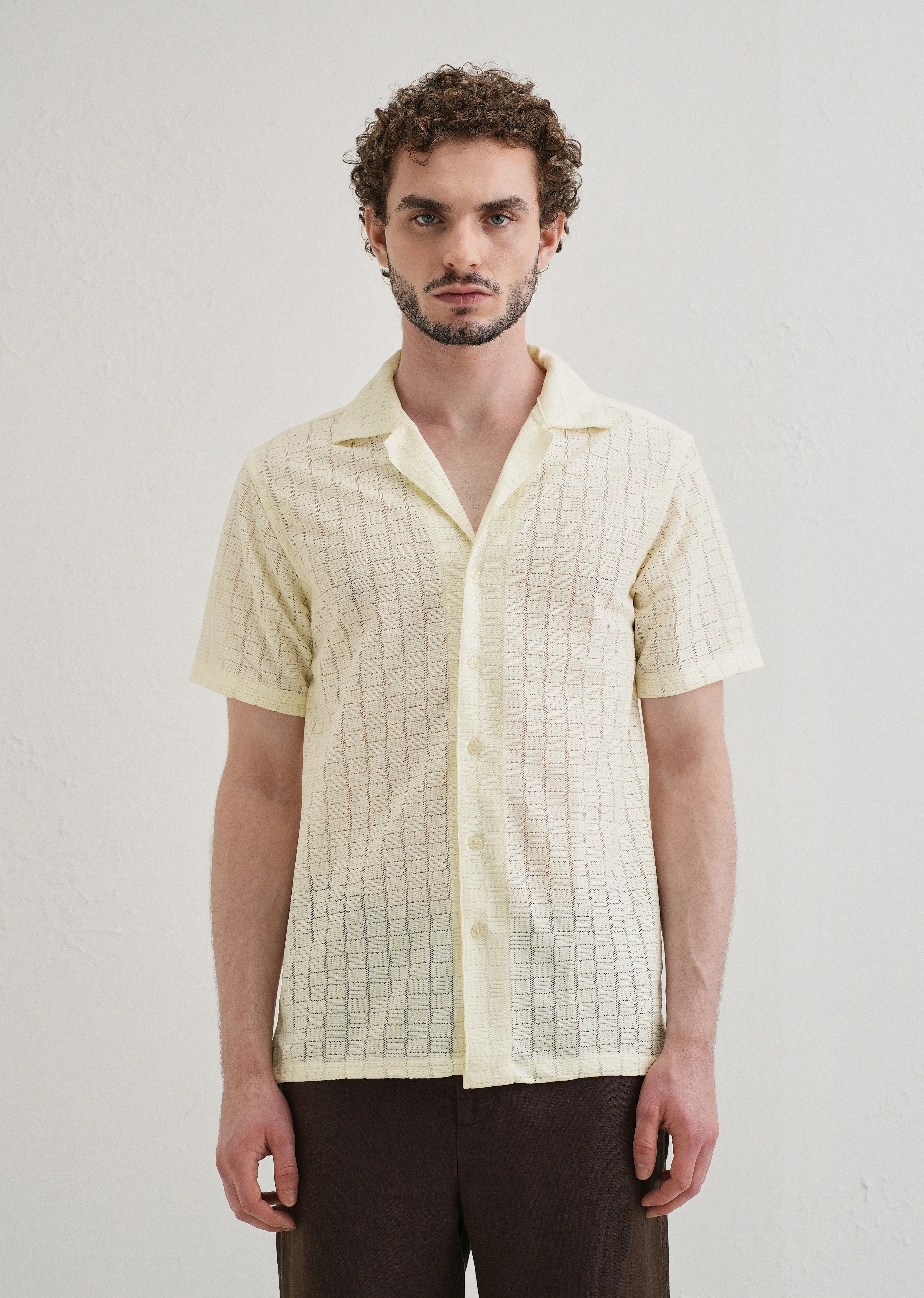 Cream Crochet Shirt - Image 4
