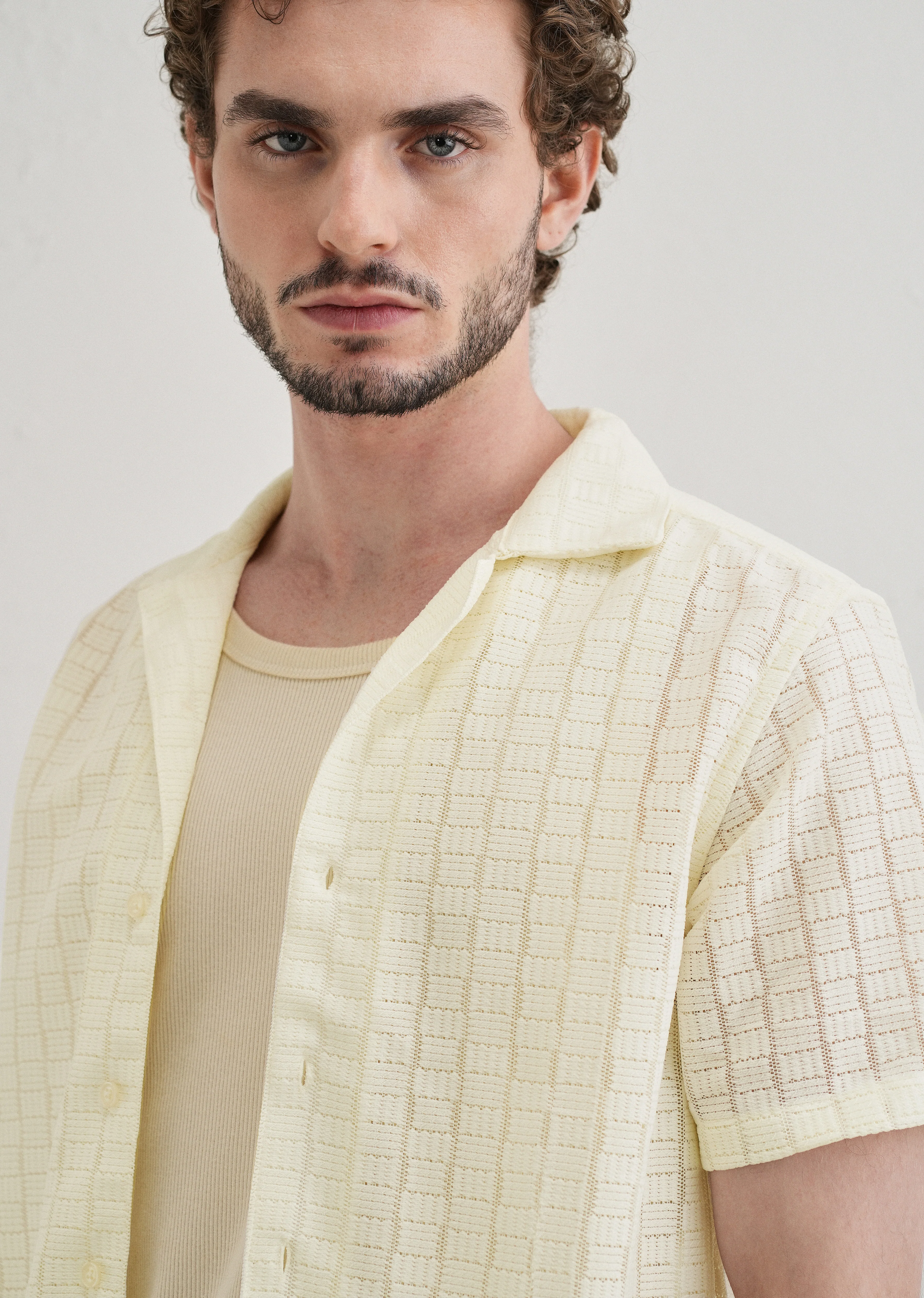 Cream Crochet Shirt - Image 5