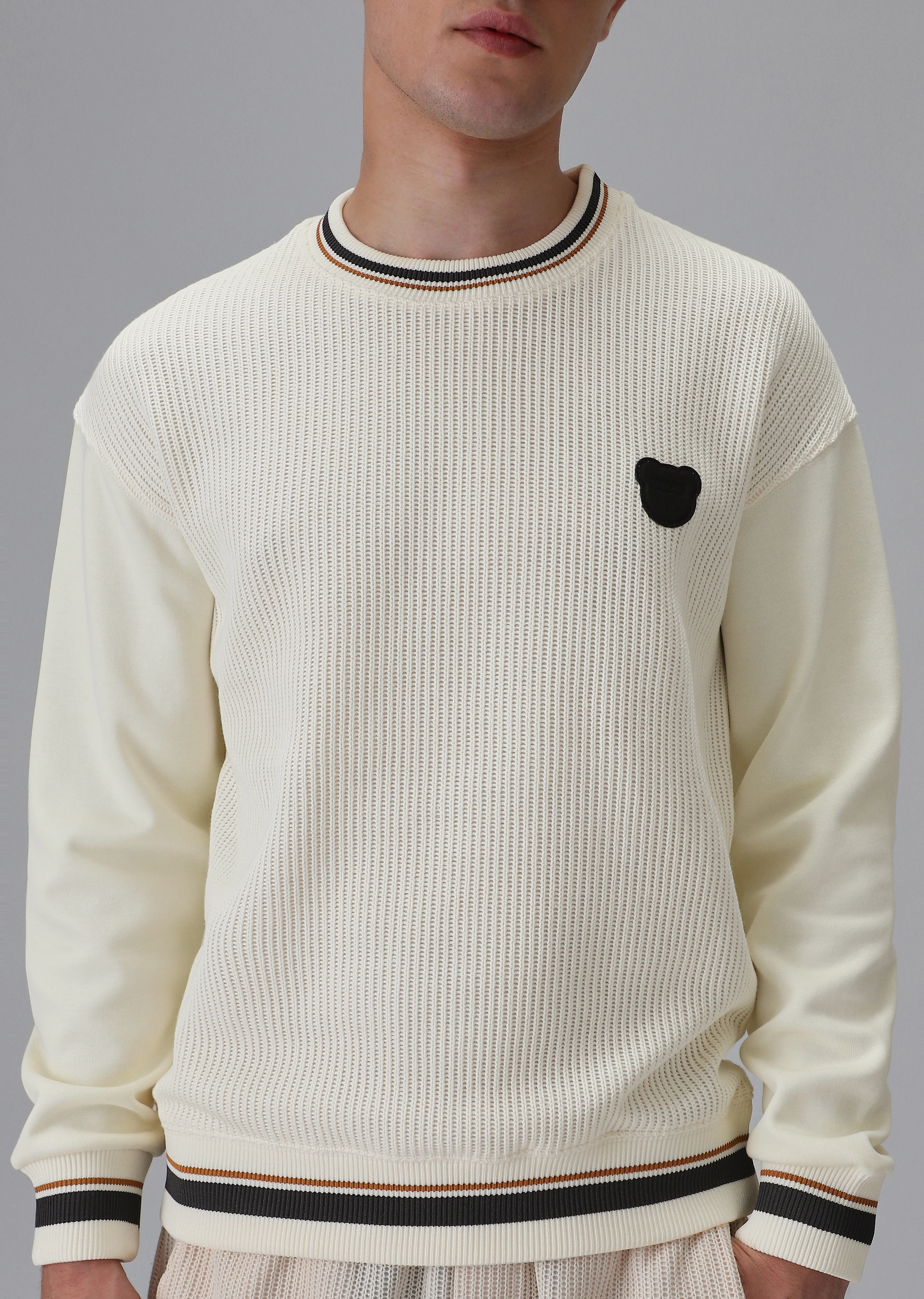Cream Knitted Pullover - Image 7