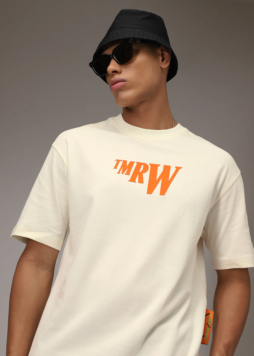 Cream Print Bonanza Oversized T-shirt - Image 3