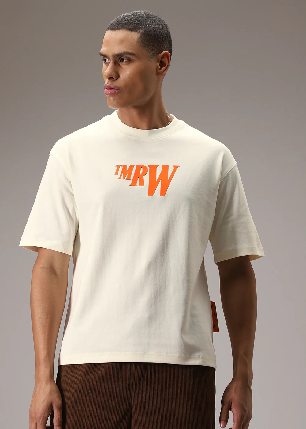Cream Print Bonanza Oversized T-shirt - Image 4