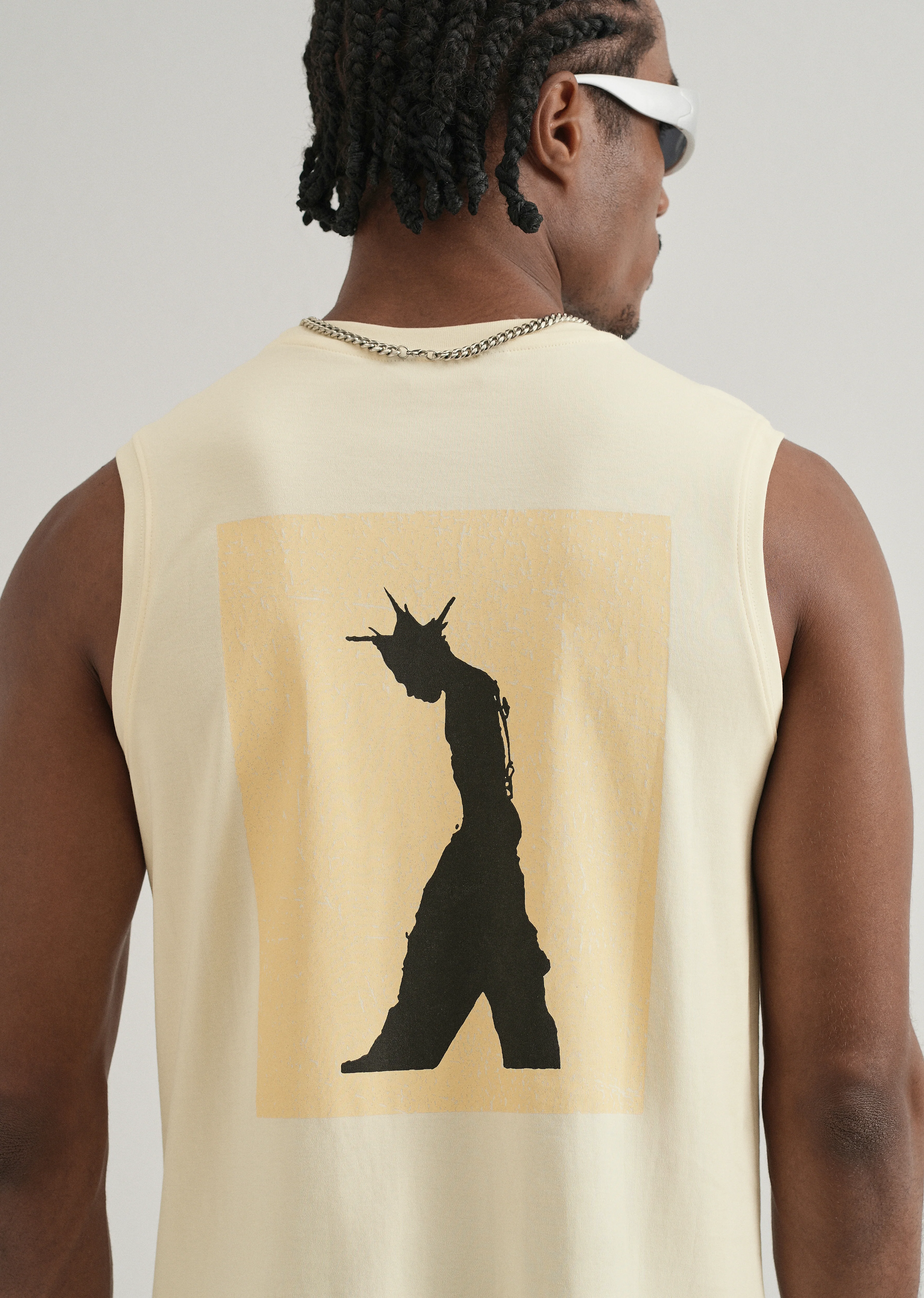 Cream Printed Tank - Image 5