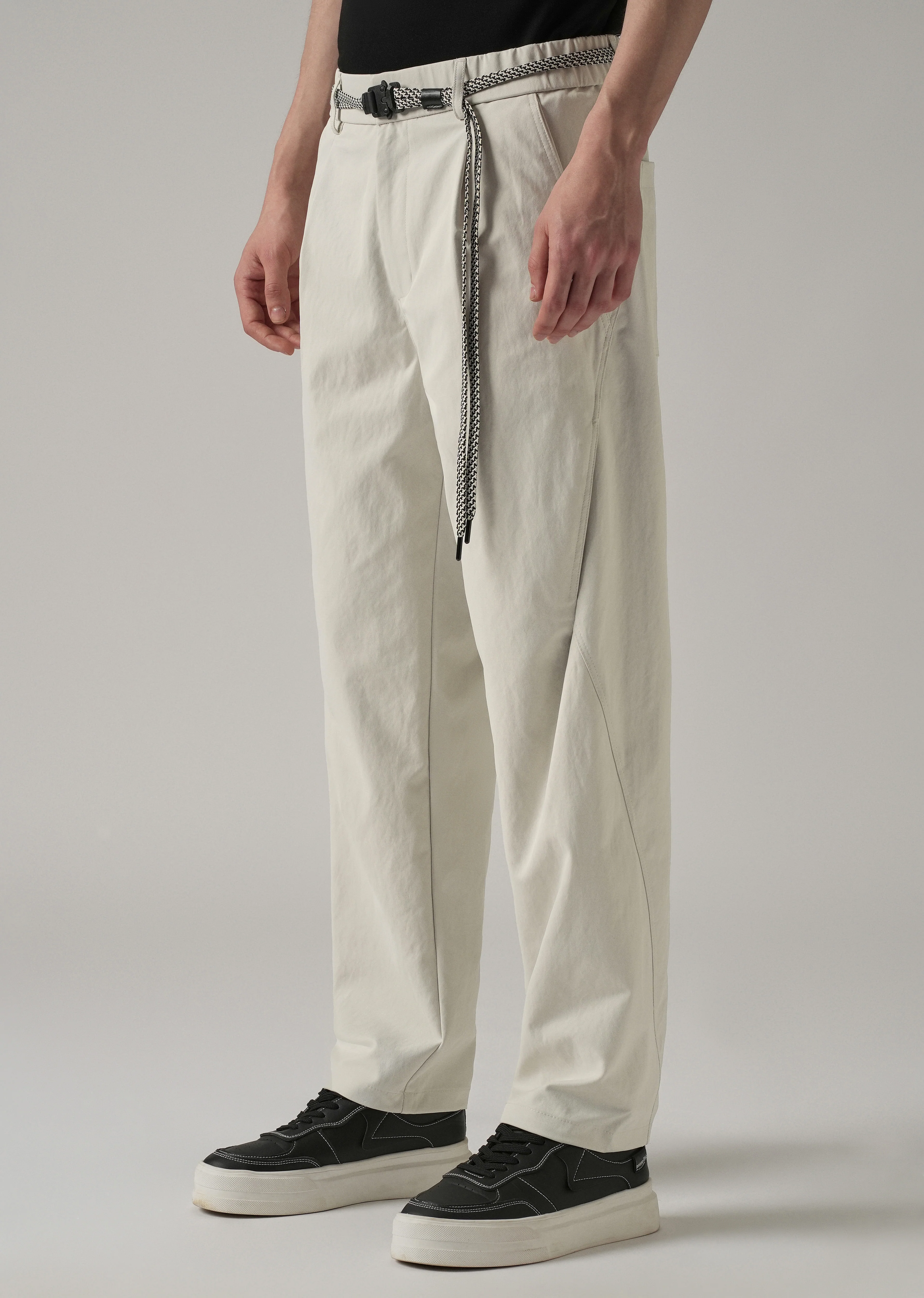Cream Stone Wash Pant - Image 4