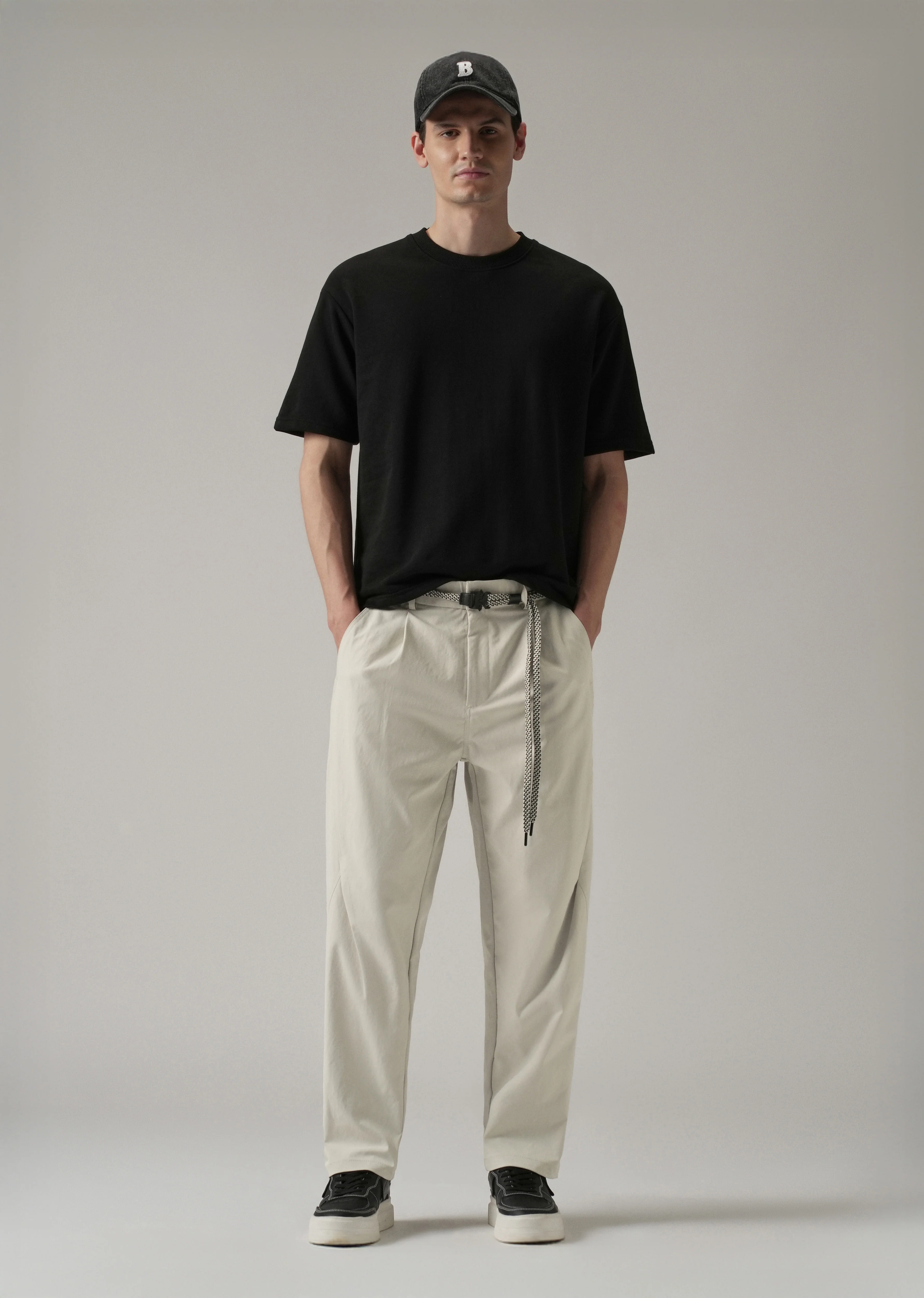 Cream Stone Wash Pant - Image 6