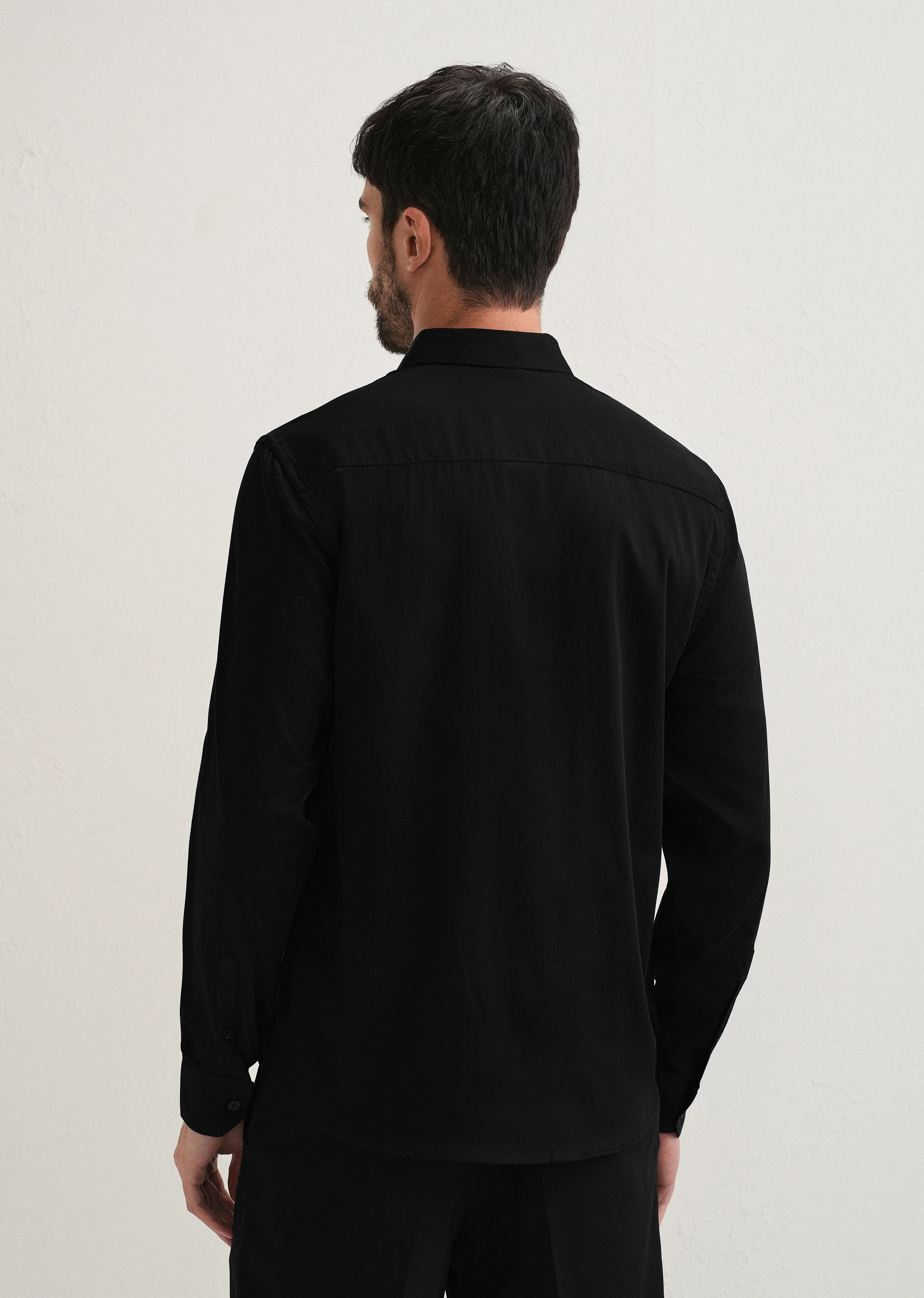 Crown Embellished Black Designer Shirt - Image 3