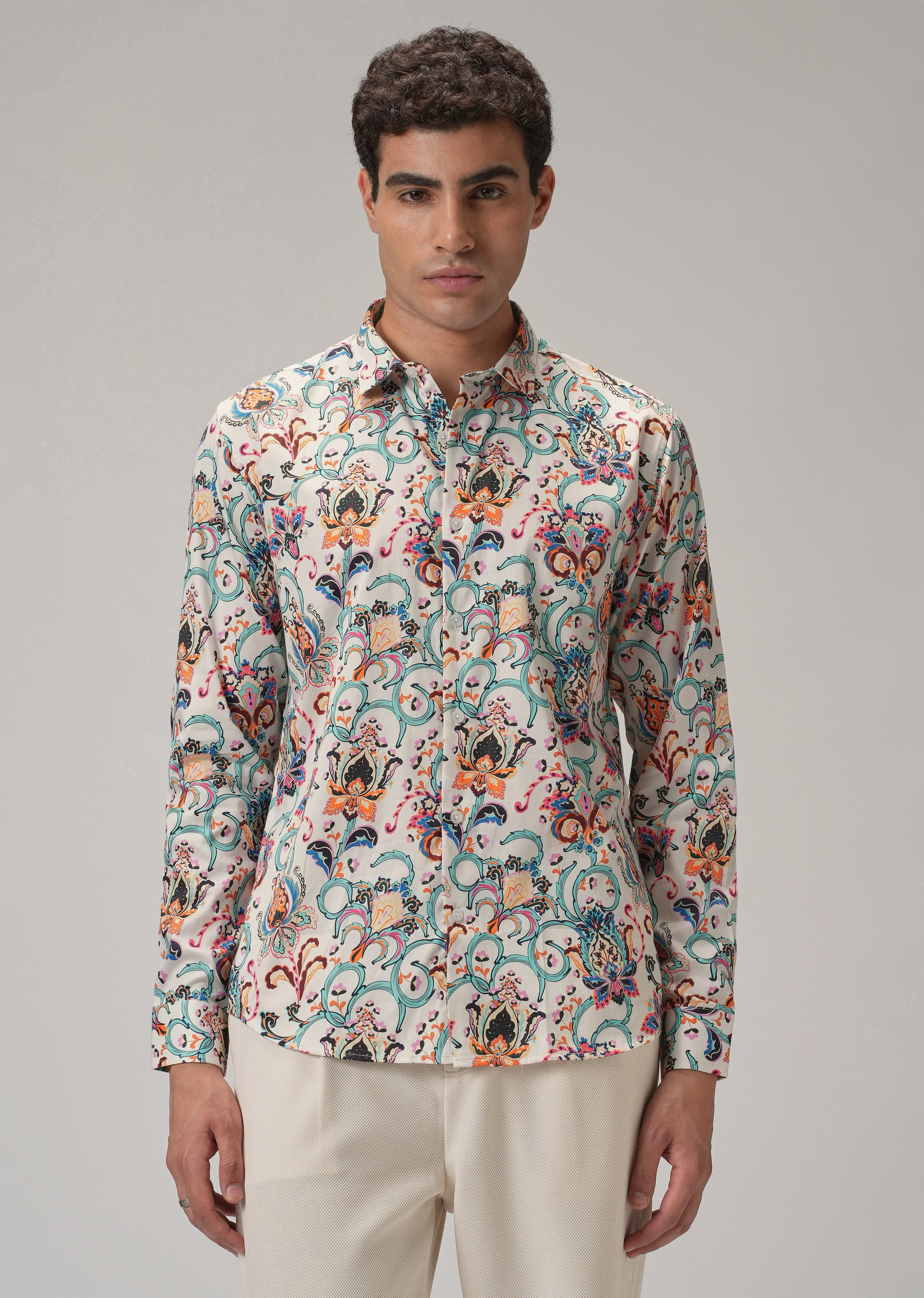 Daisy Floral Print Shirt Full-Sleeve - Image 3