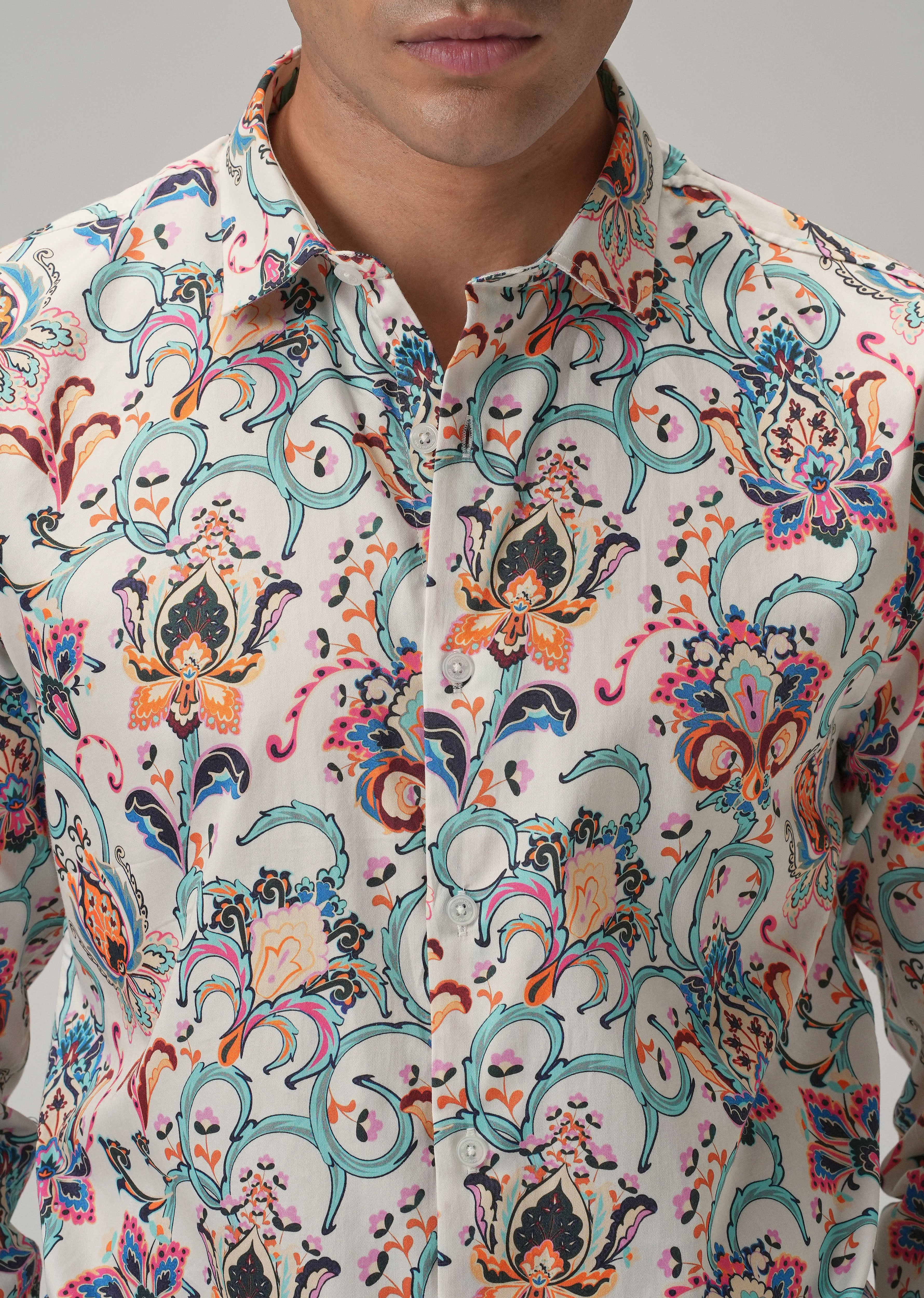 Daisy Floral Print Shirt Full-Sleeve - Image 5