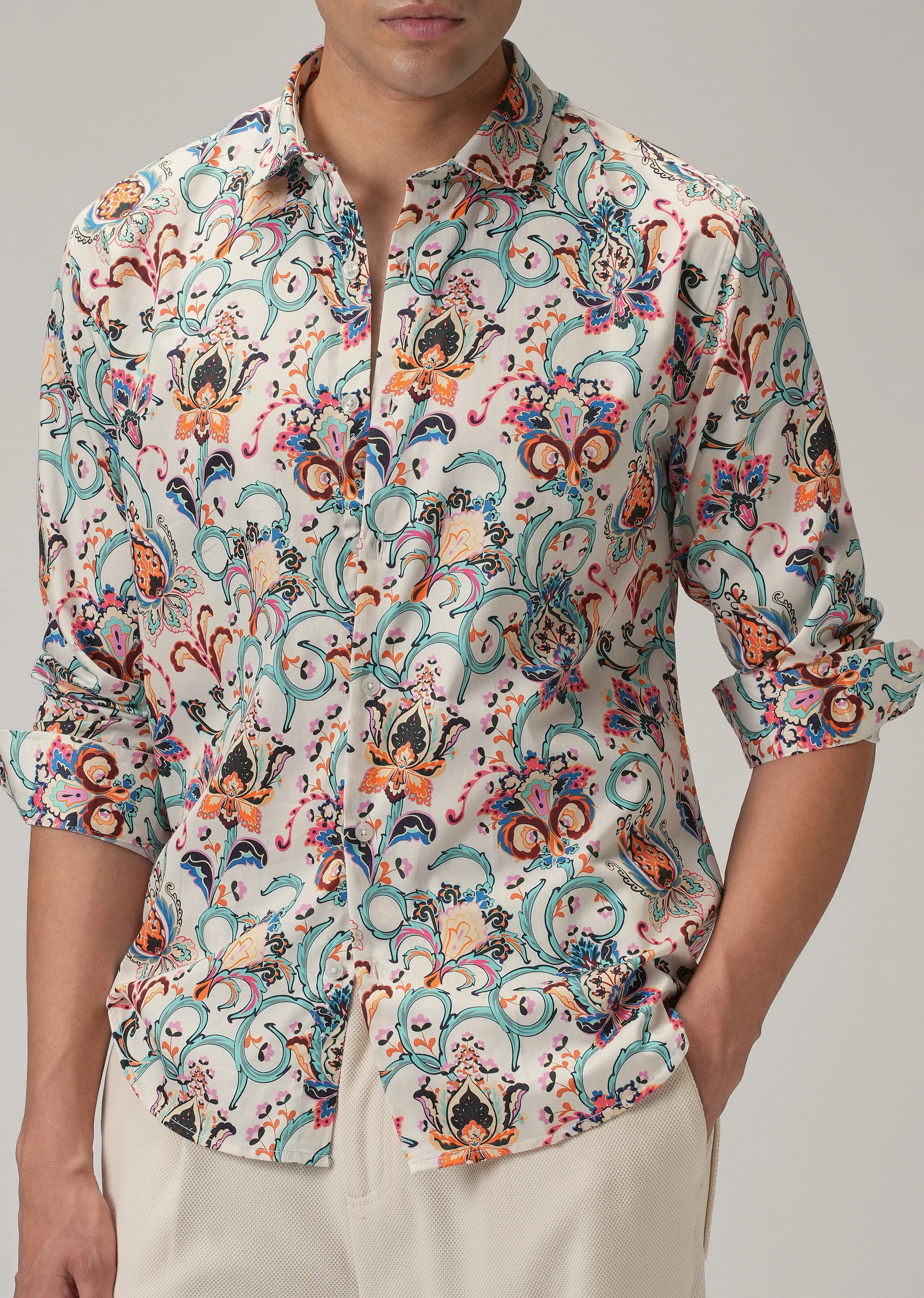 Daisy Floral Print Shirt Full-Sleeve - Image 7
