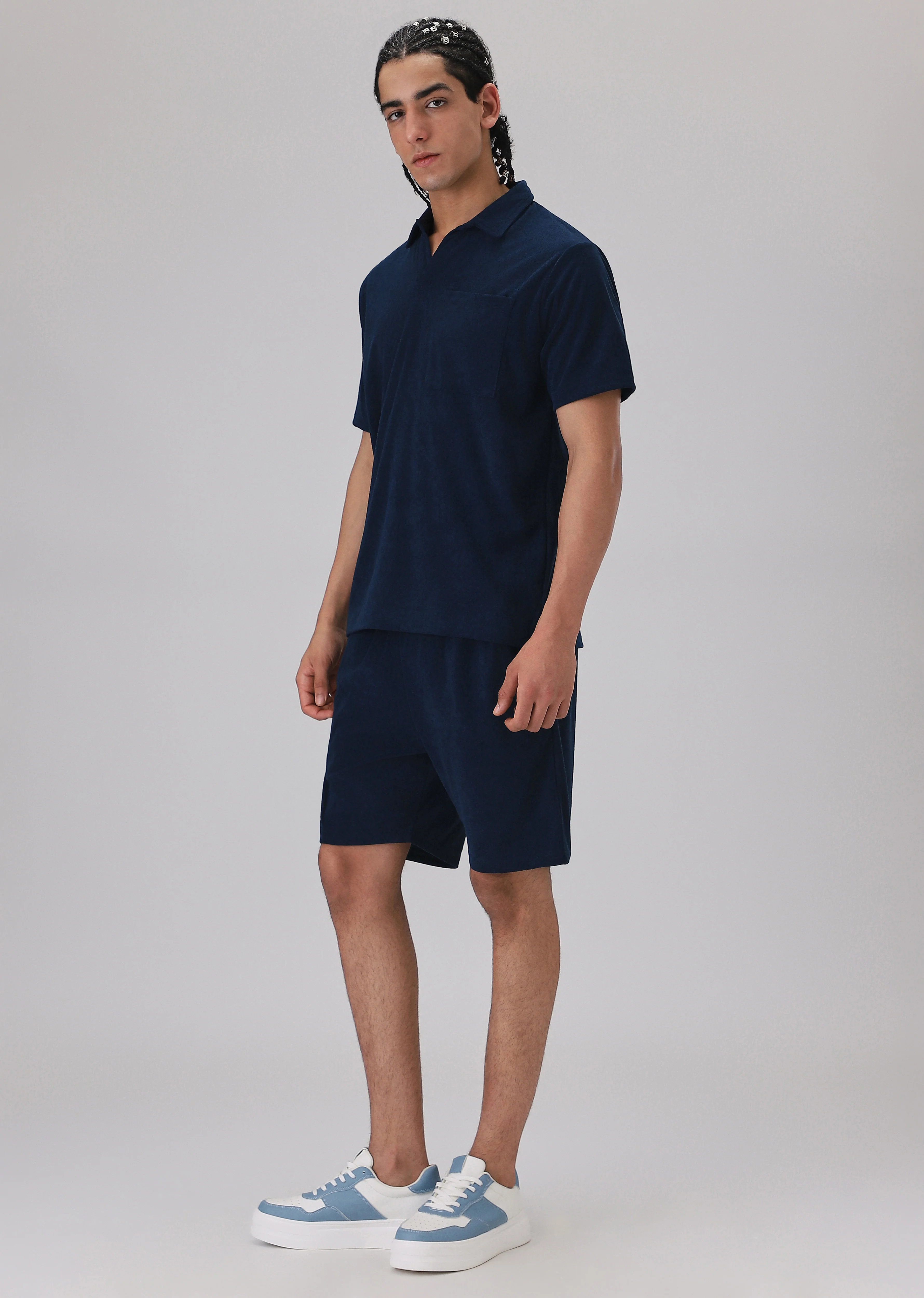 Dark Blue Knitted Co-ord Set - Image 4