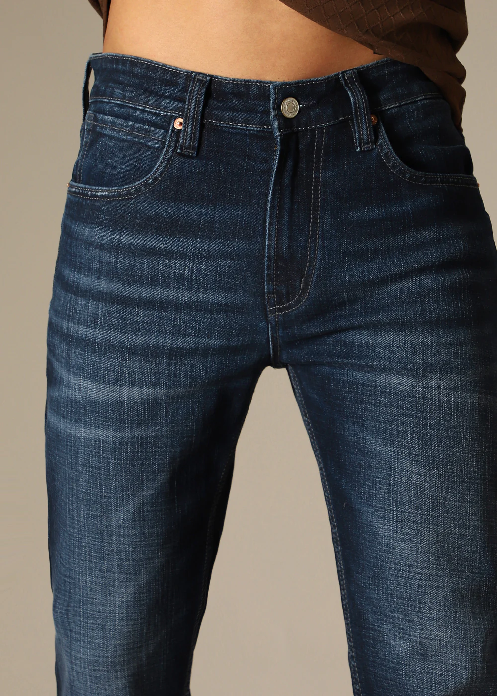 Dark Blue Regular Fit Denim - Image 2