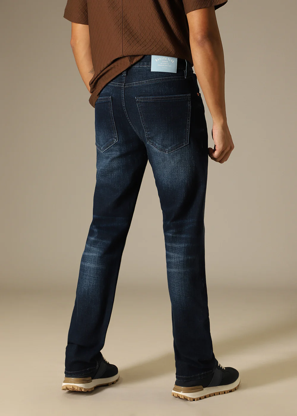 Dark Blue Regular Fit Denim - Image 4