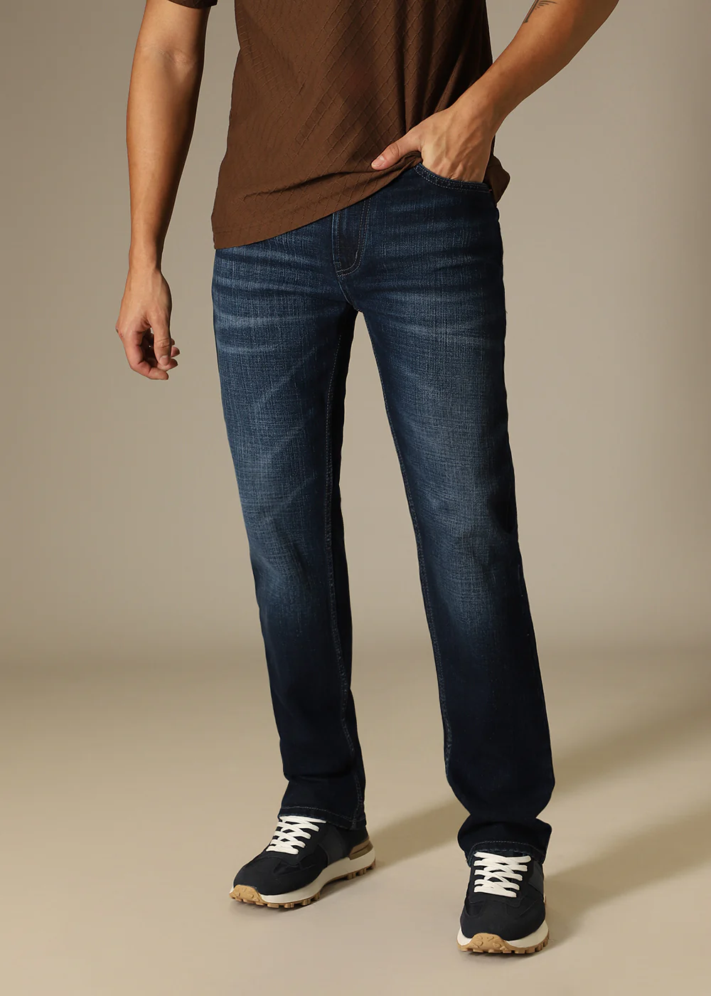 Dark Blue Regular Fit Denim - Image 8