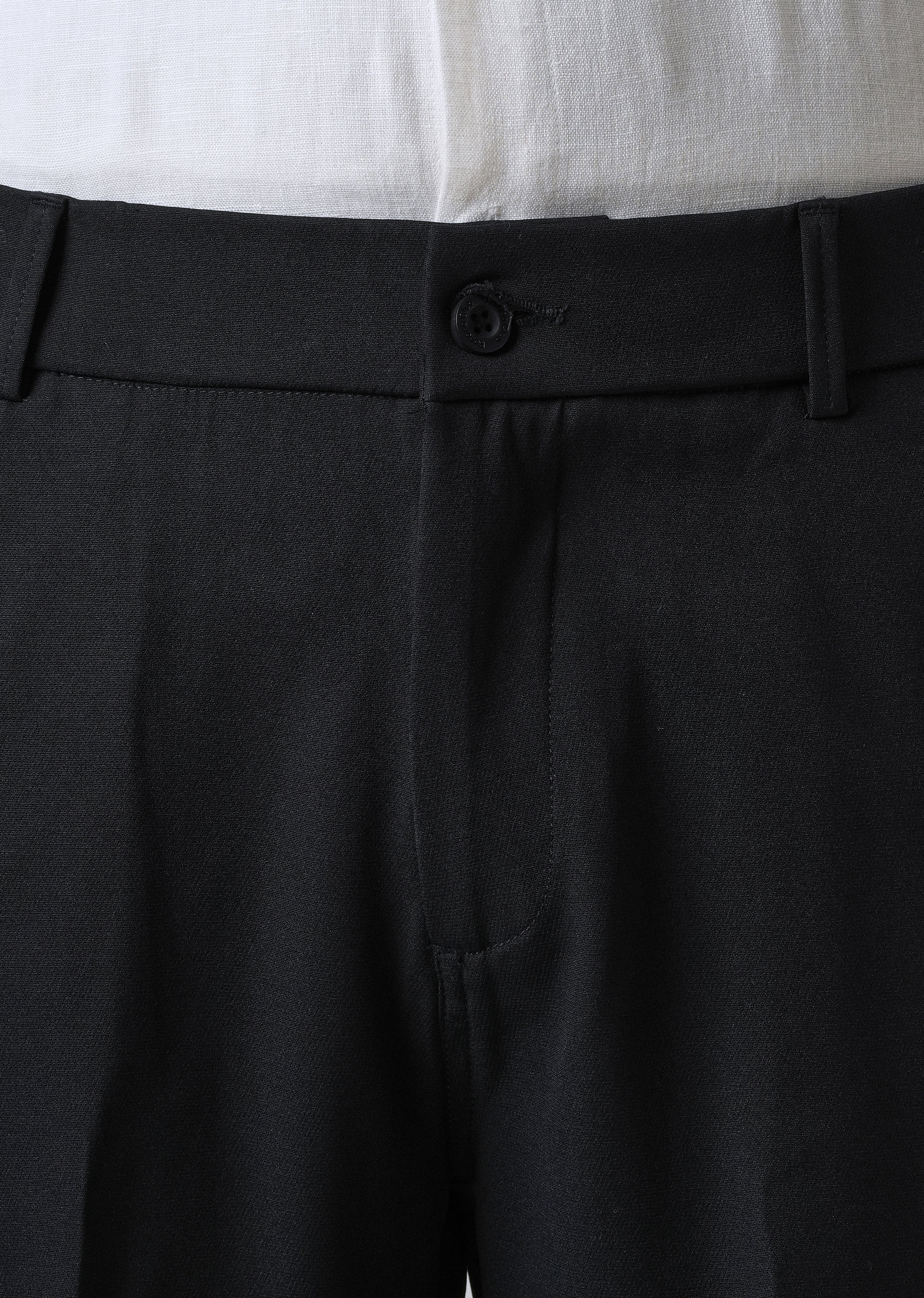 Dark Blue Relaxed Fit Trousers - Image 5