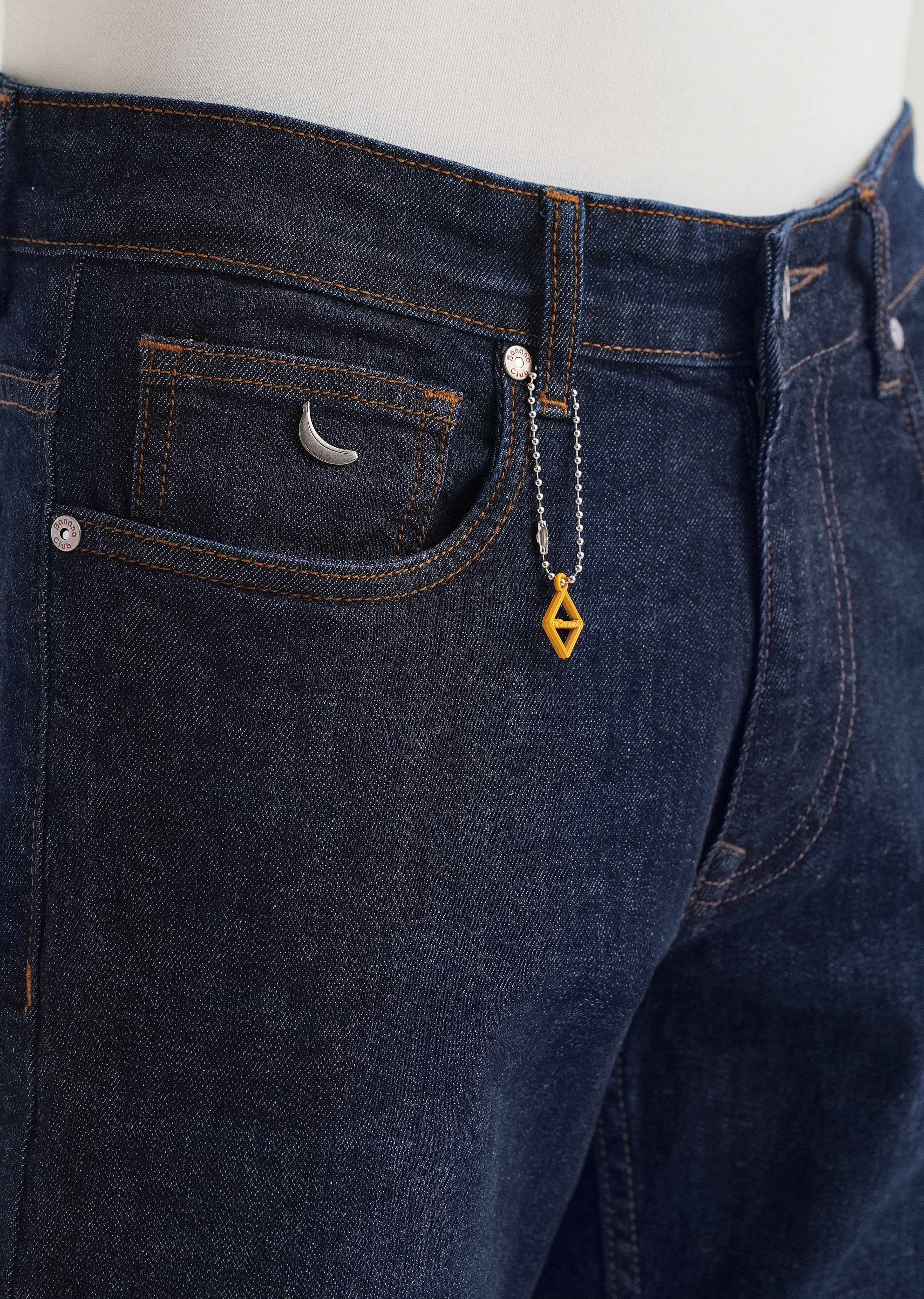 Dark Blue Slim Fit Ankle Length Jeans - Image 5