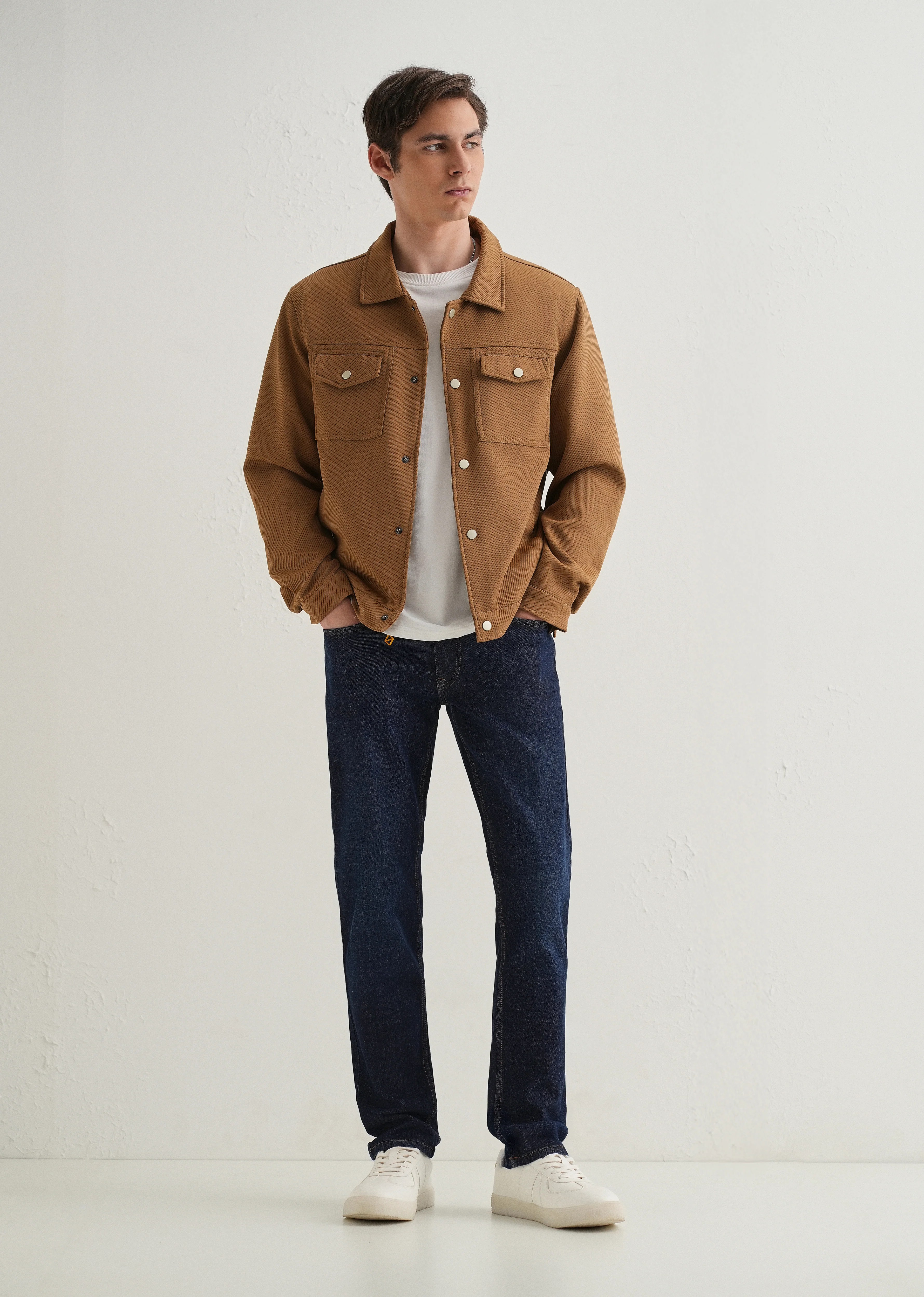 Dark Blue Slim Fit Ankle Length Jeans - Image 6