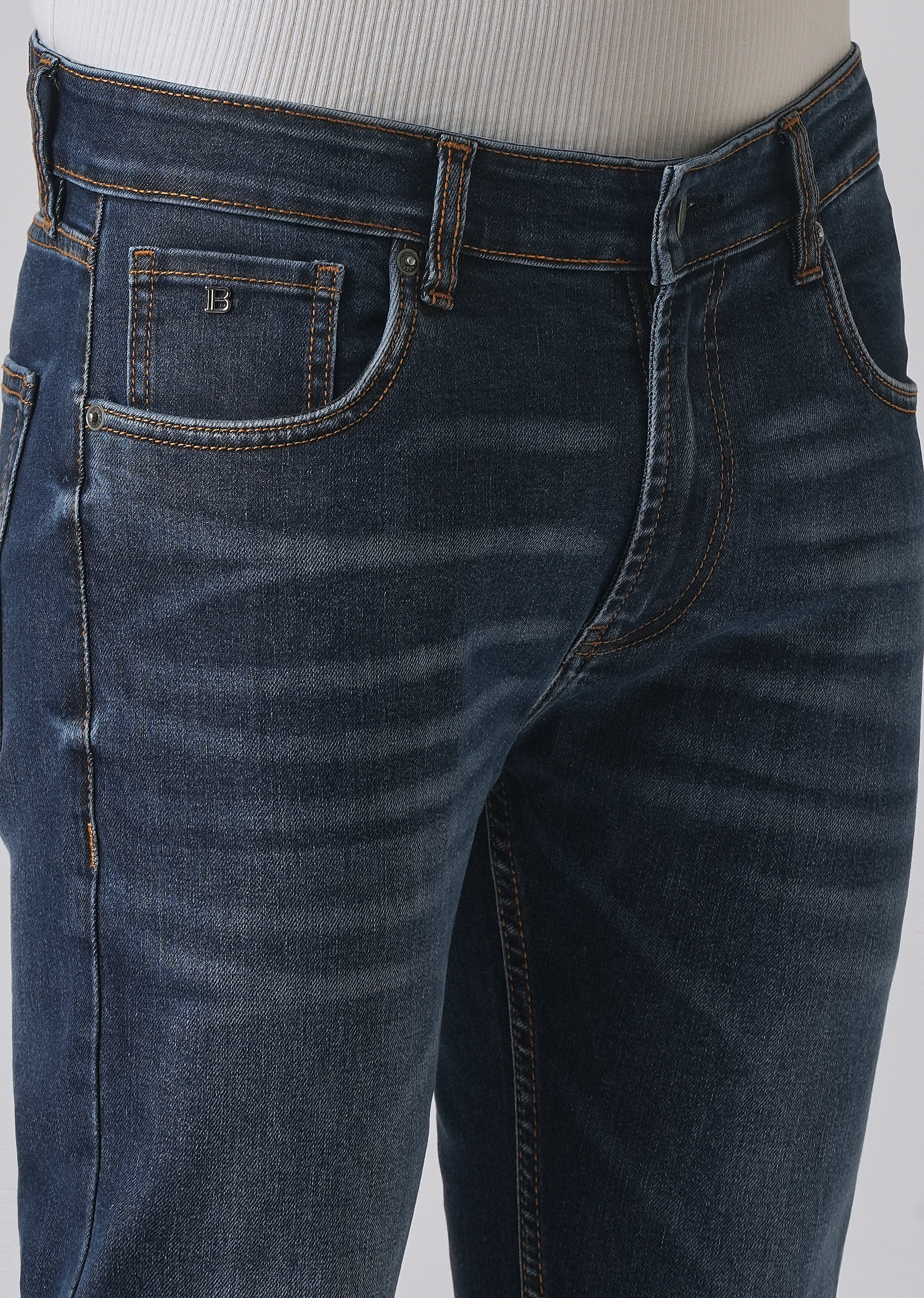Dark Blue Slim fit Jeans - Image 5