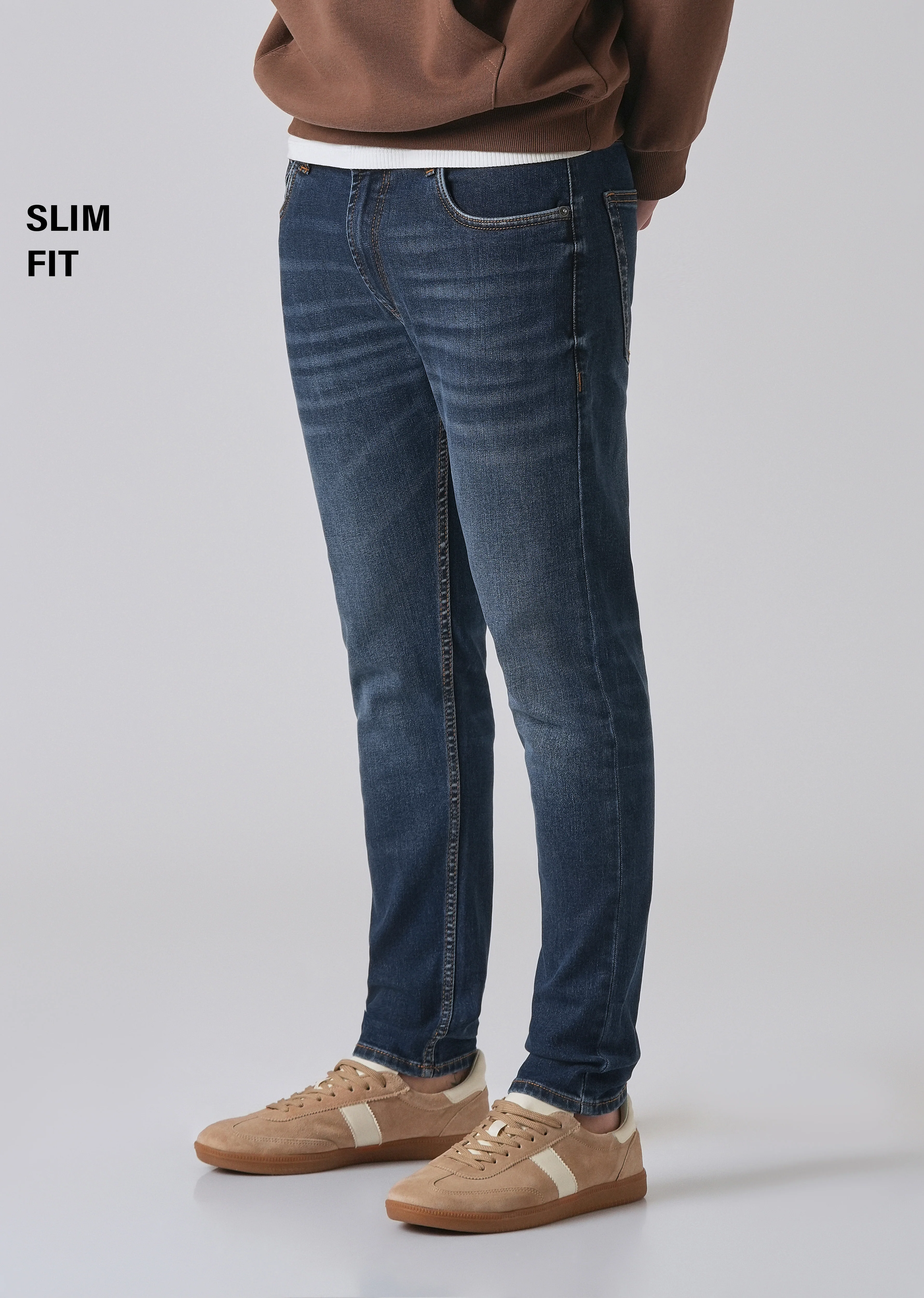 Dark Blue Slim fit Jeans - Image 7