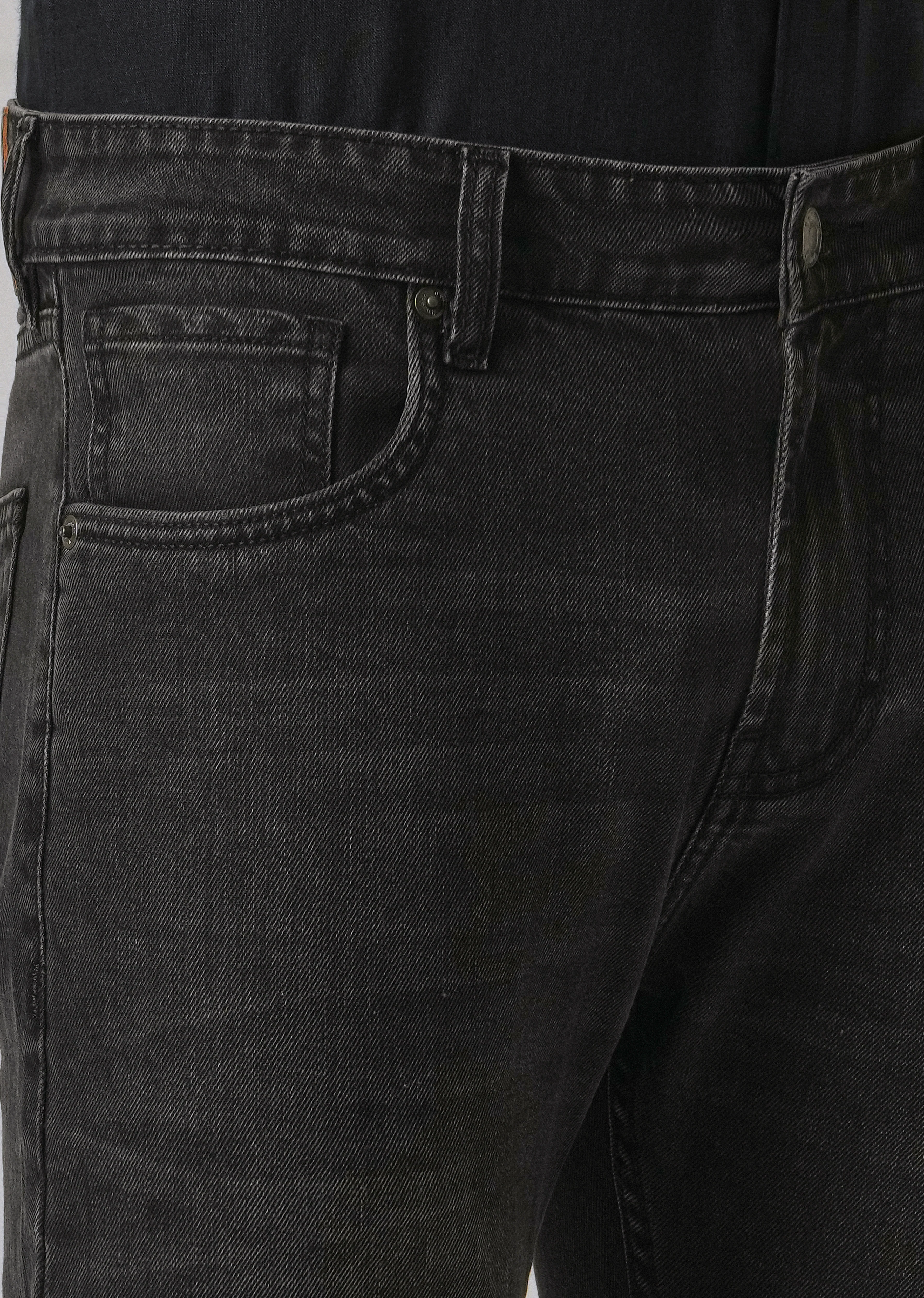 Dark Charcoal Grey Slim Fit Jeans - Image 5
