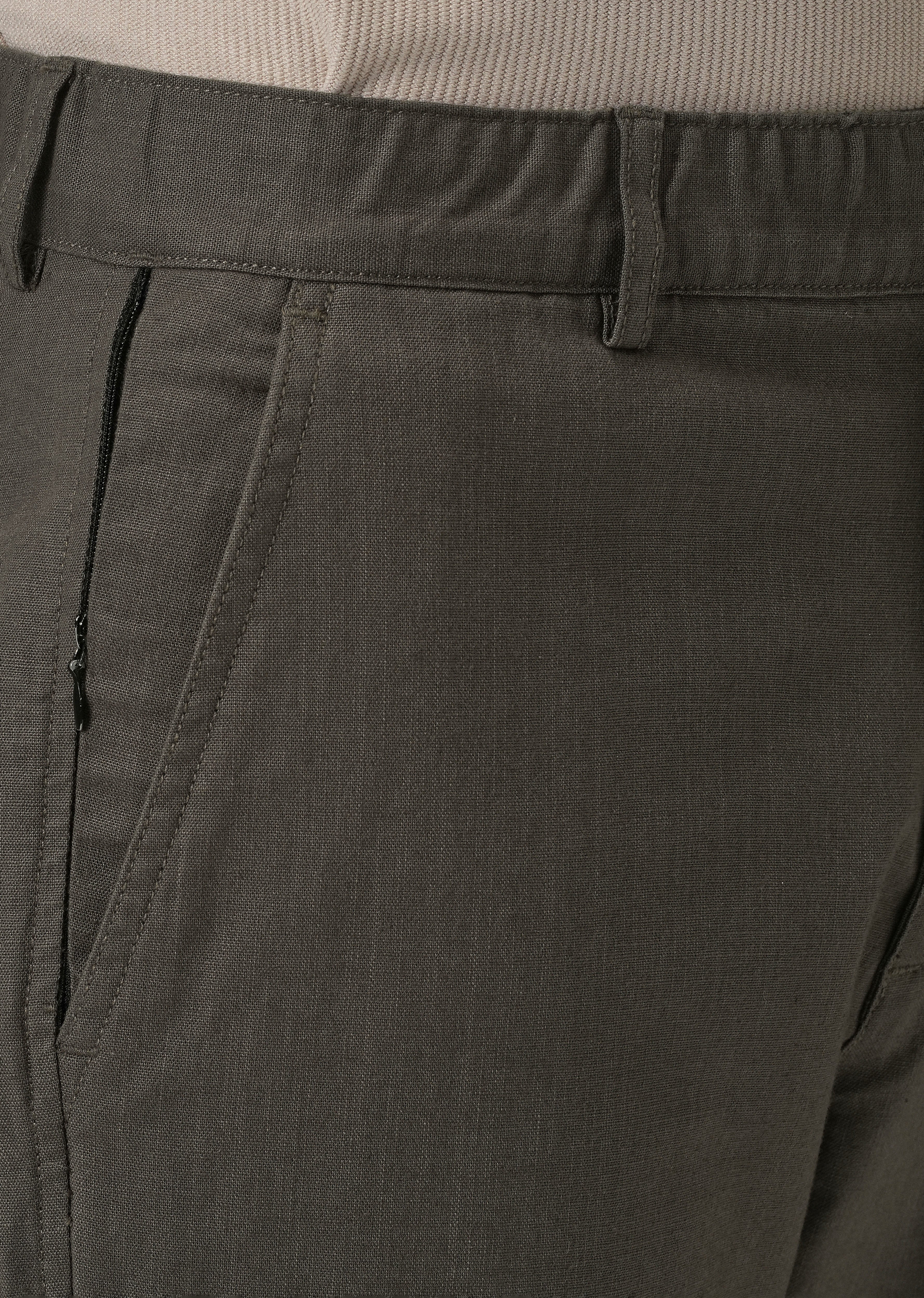 Dark Grey Cotton Trouser - Image 5