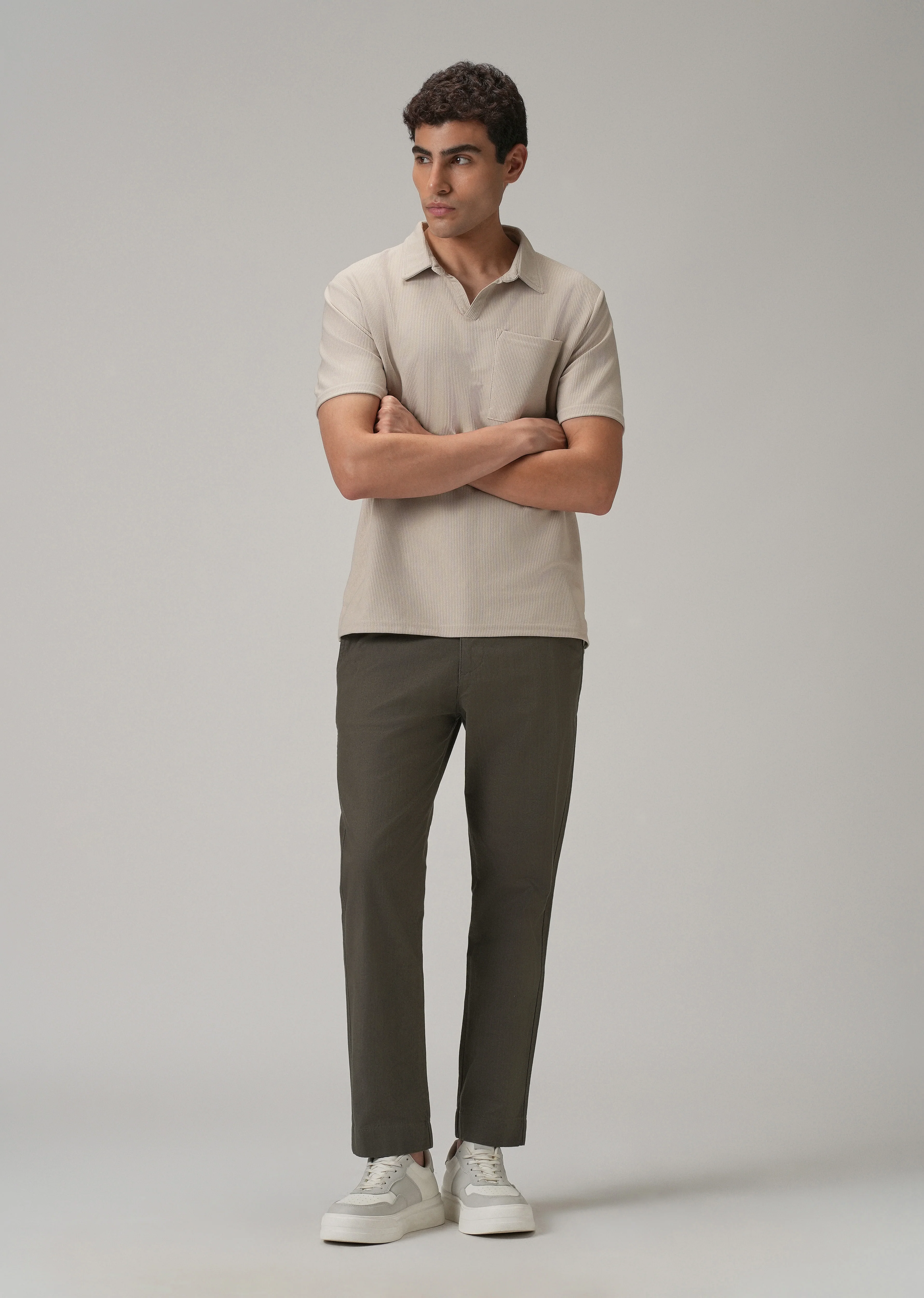 Dark Grey Cotton Trouser - Image 6
