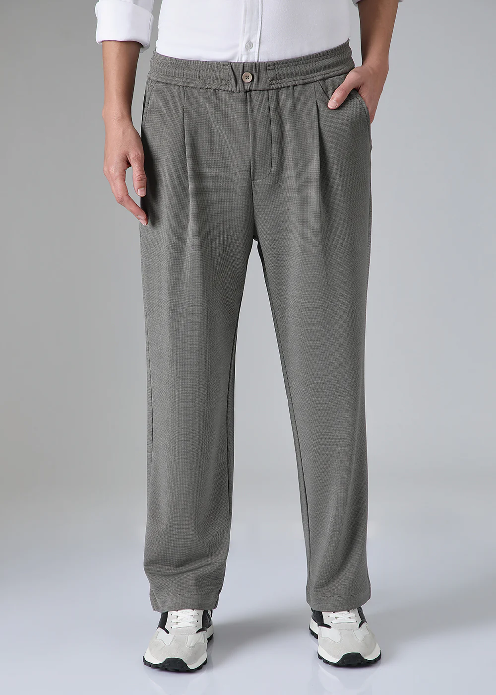 Dark Grey Korean Pants - Image 4