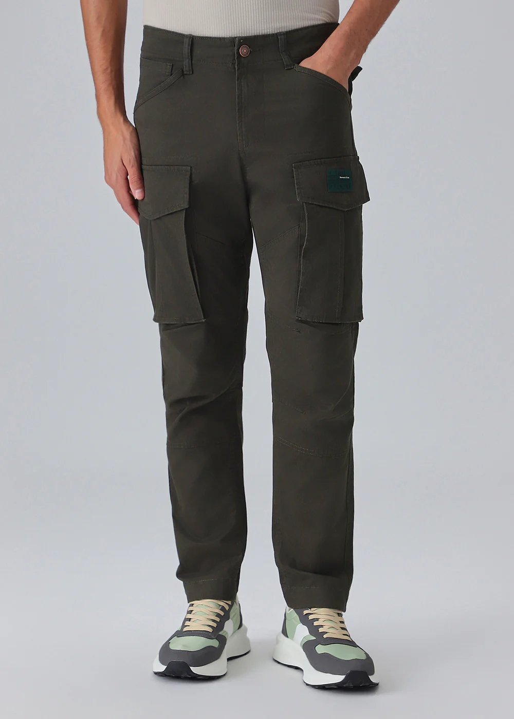 Dark Olive Cargo Pant - Image 3