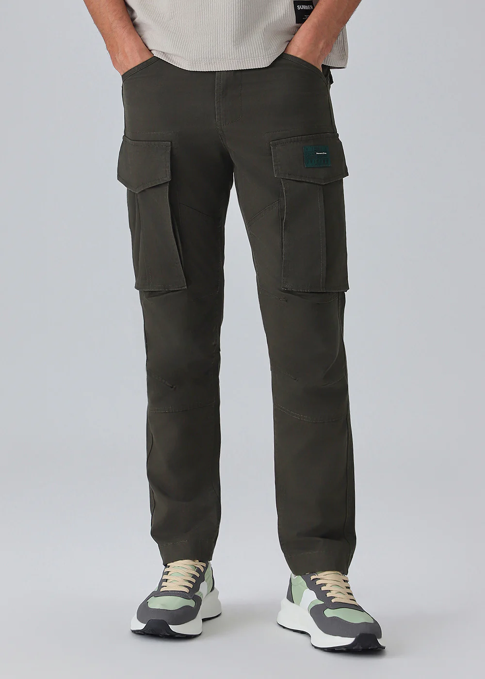 Dark Olive Cargo Pant - Image 7