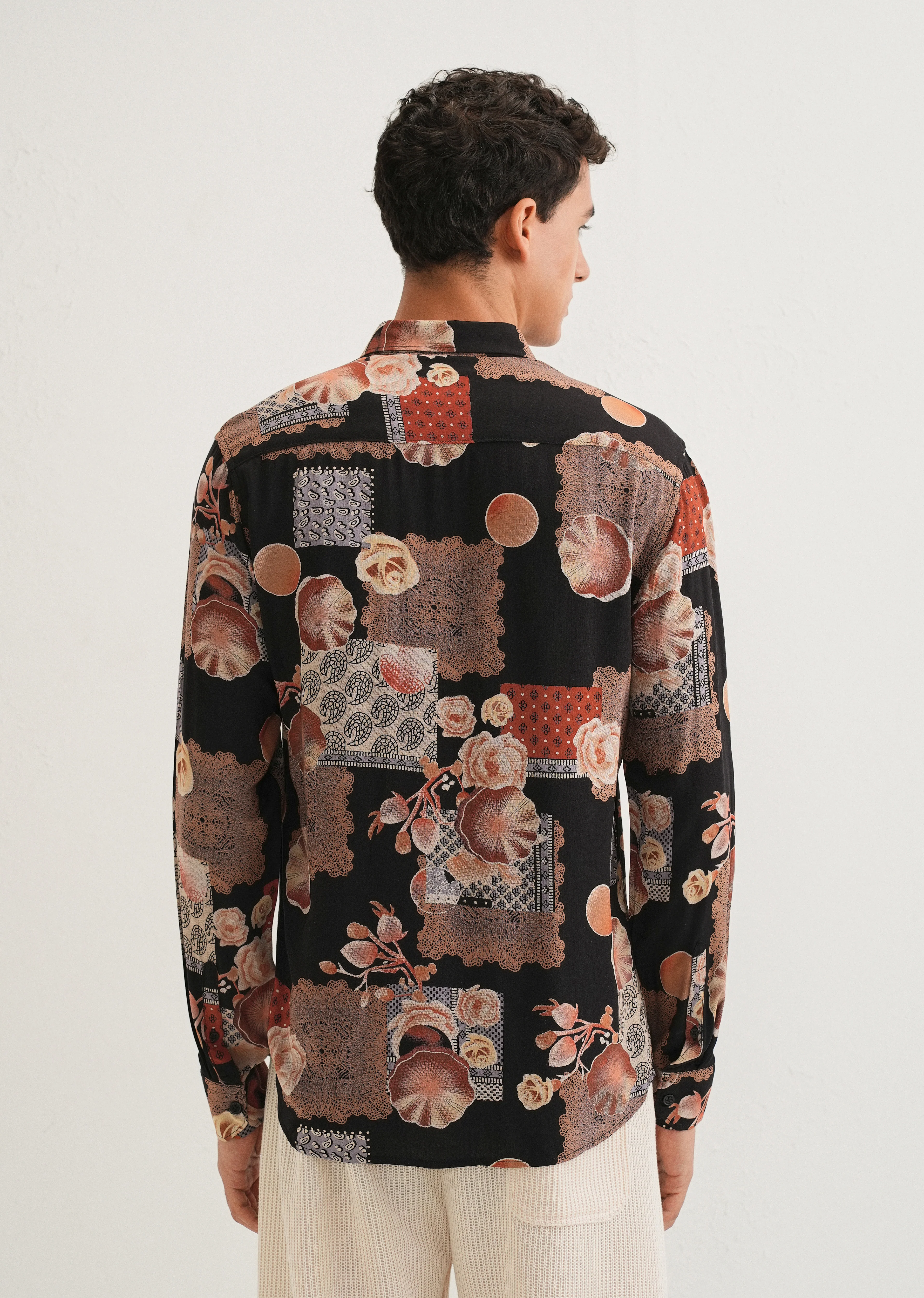 Dark Orange Feather Shirt - Image 2